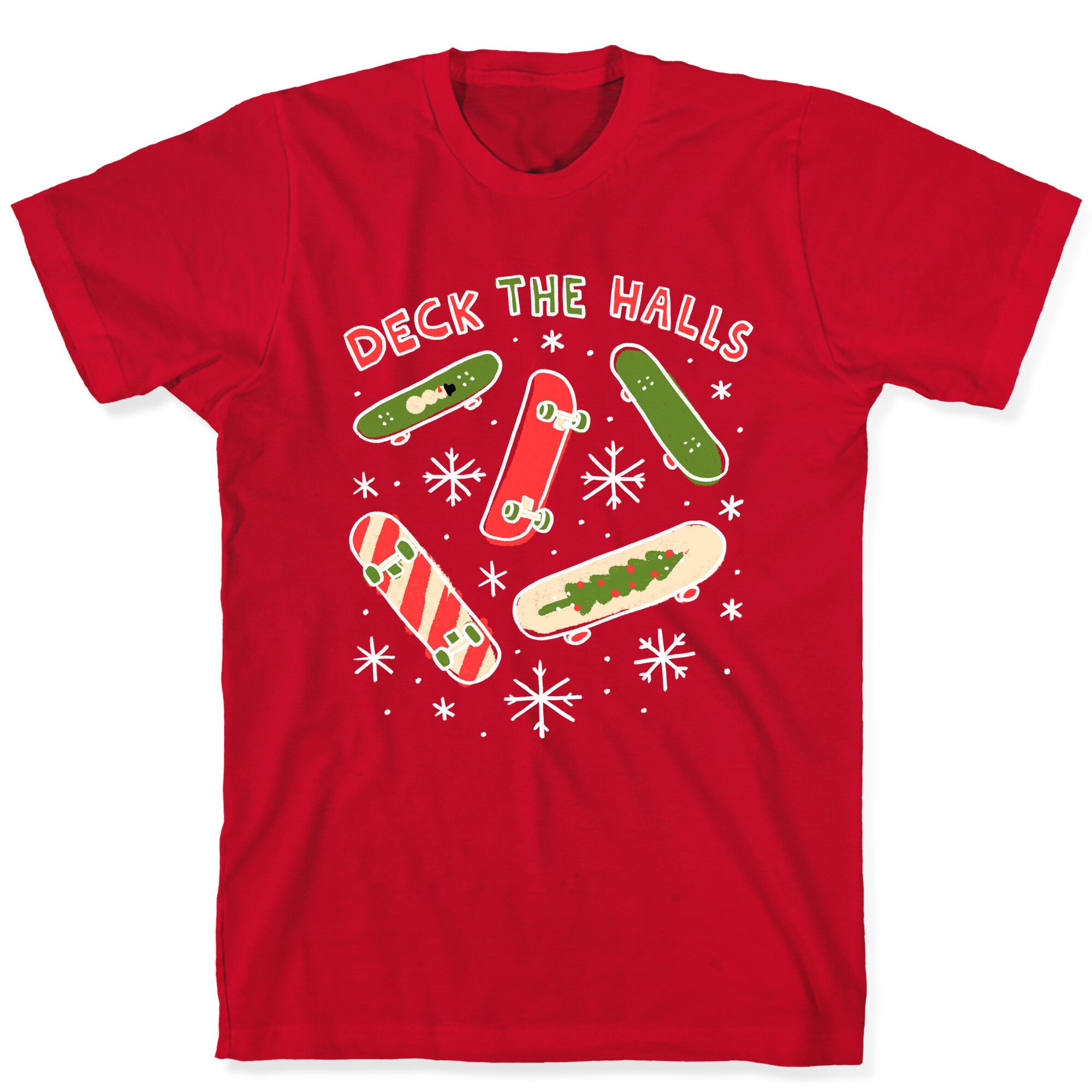 Deck The Halls Skateboarding T-Shirt