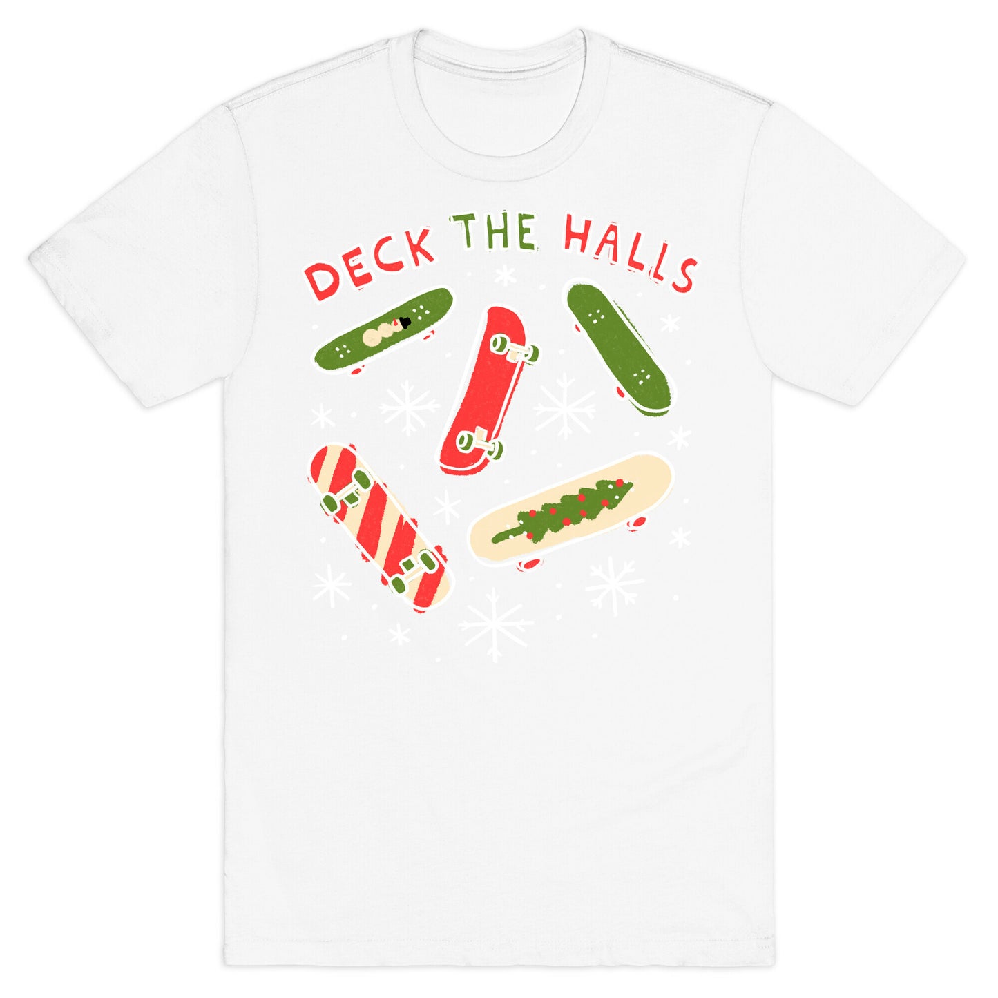 Deck The Halls Skateboarding T-Shirt