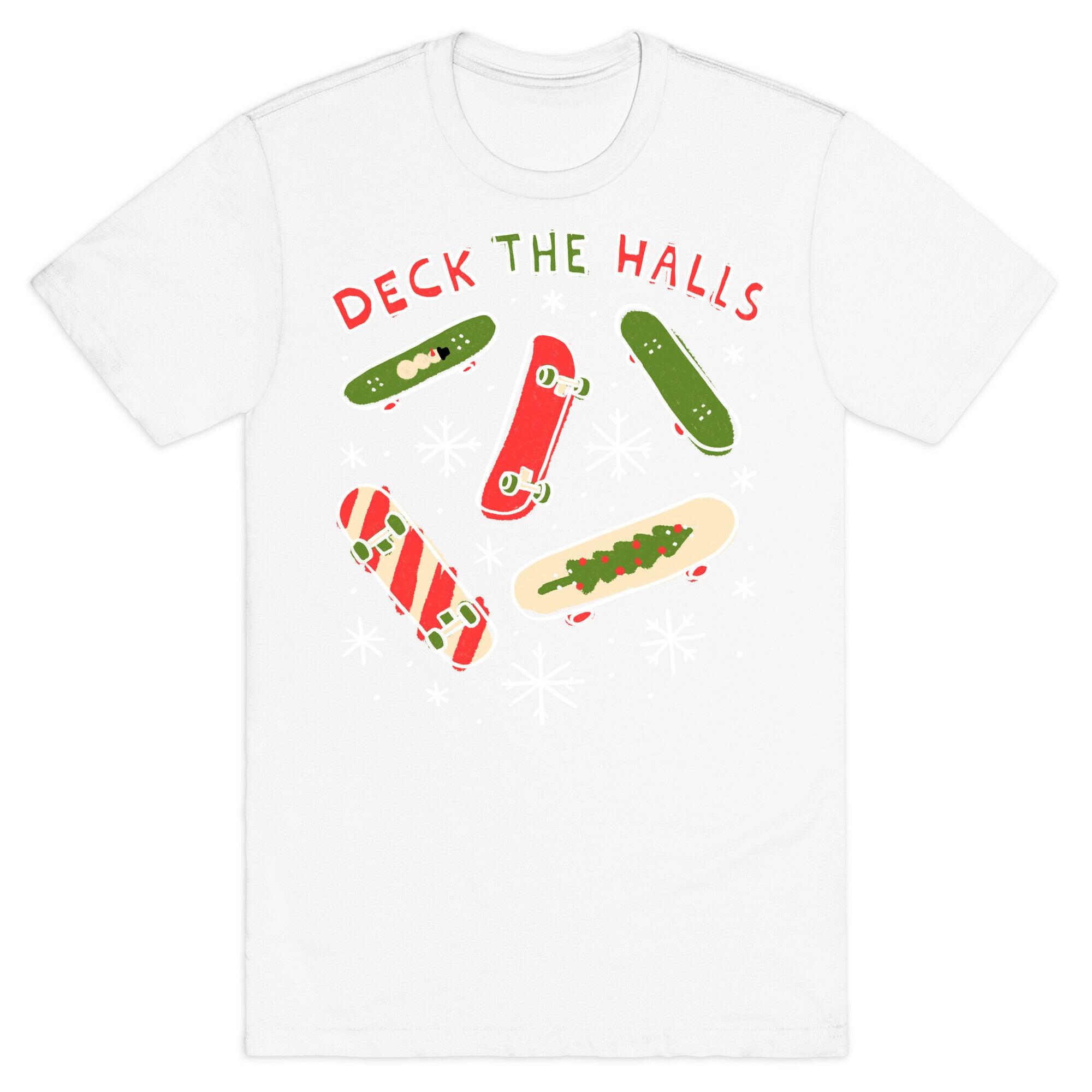 Deck The Halls Skateboarding T-Shirt