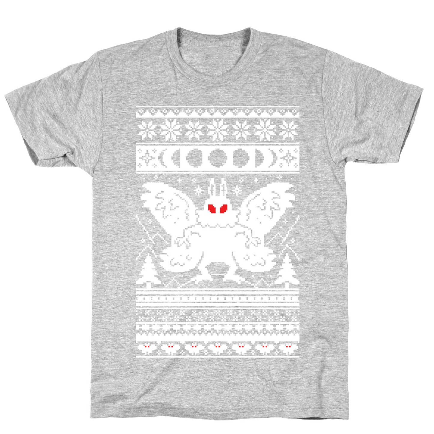 Mothman Ugly Sweater Pattern T-Shirt