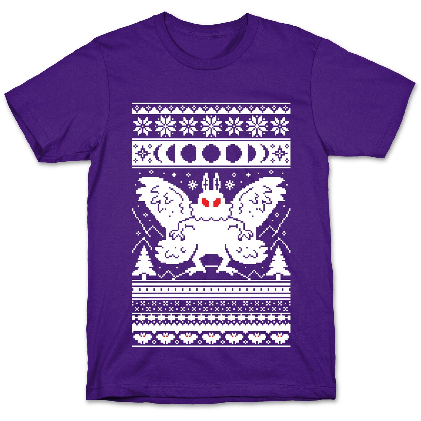 Mothman Ugly Sweater Pattern T-Shirt