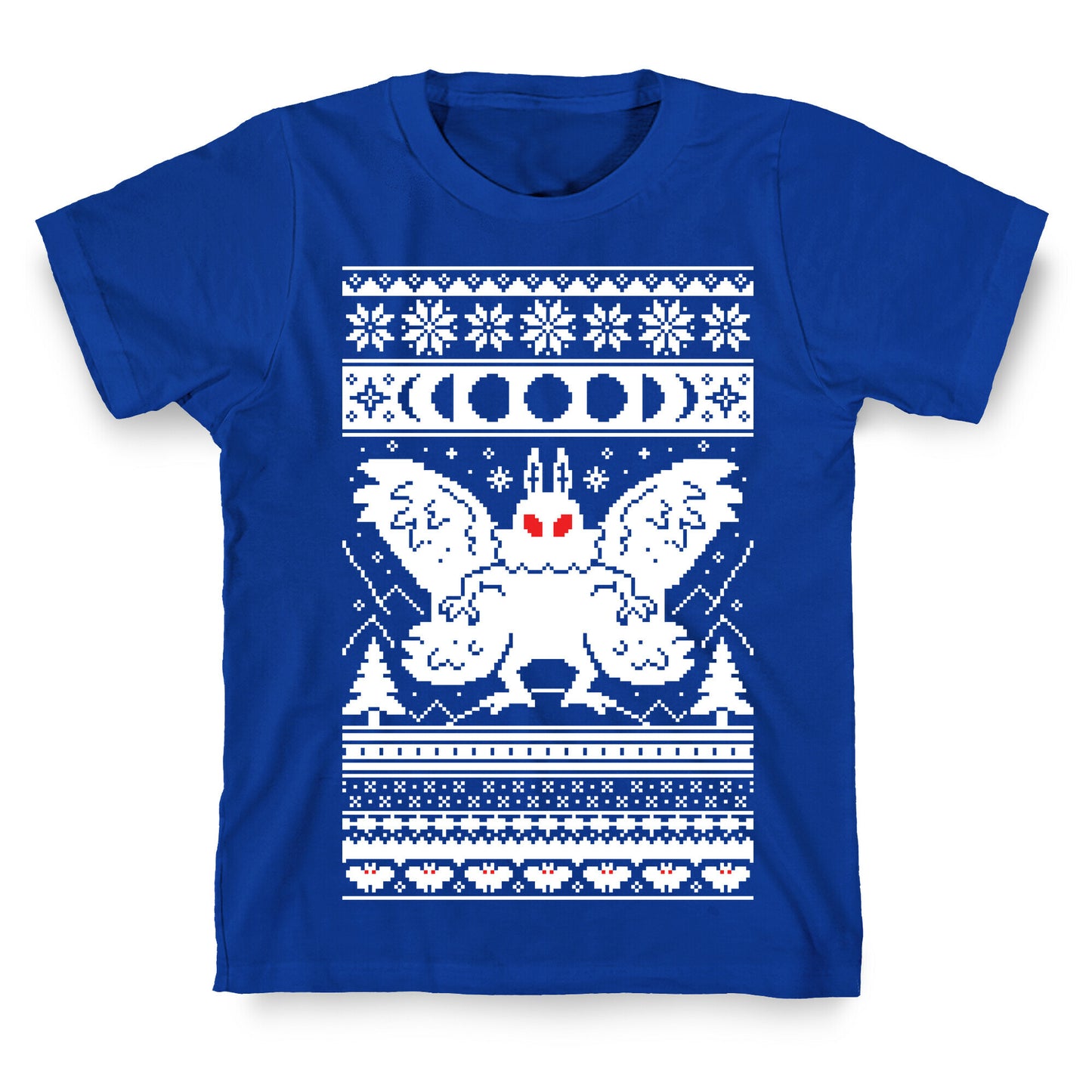 Mothman Ugly Sweater Pattern T-Shirt