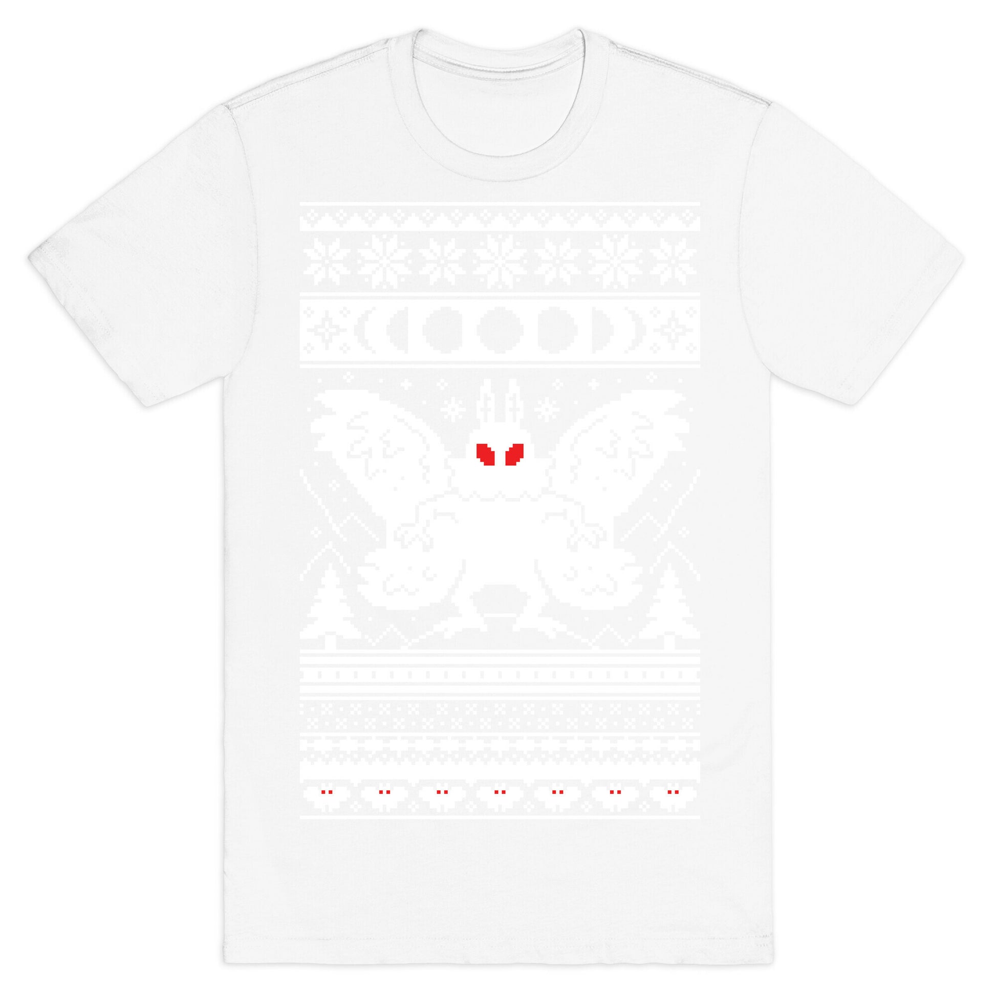 Mothman Ugly Sweater Pattern T-Shirt