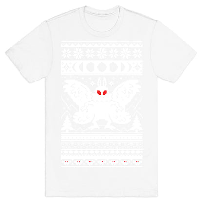Mothman Ugly Sweater Pattern T-Shirt