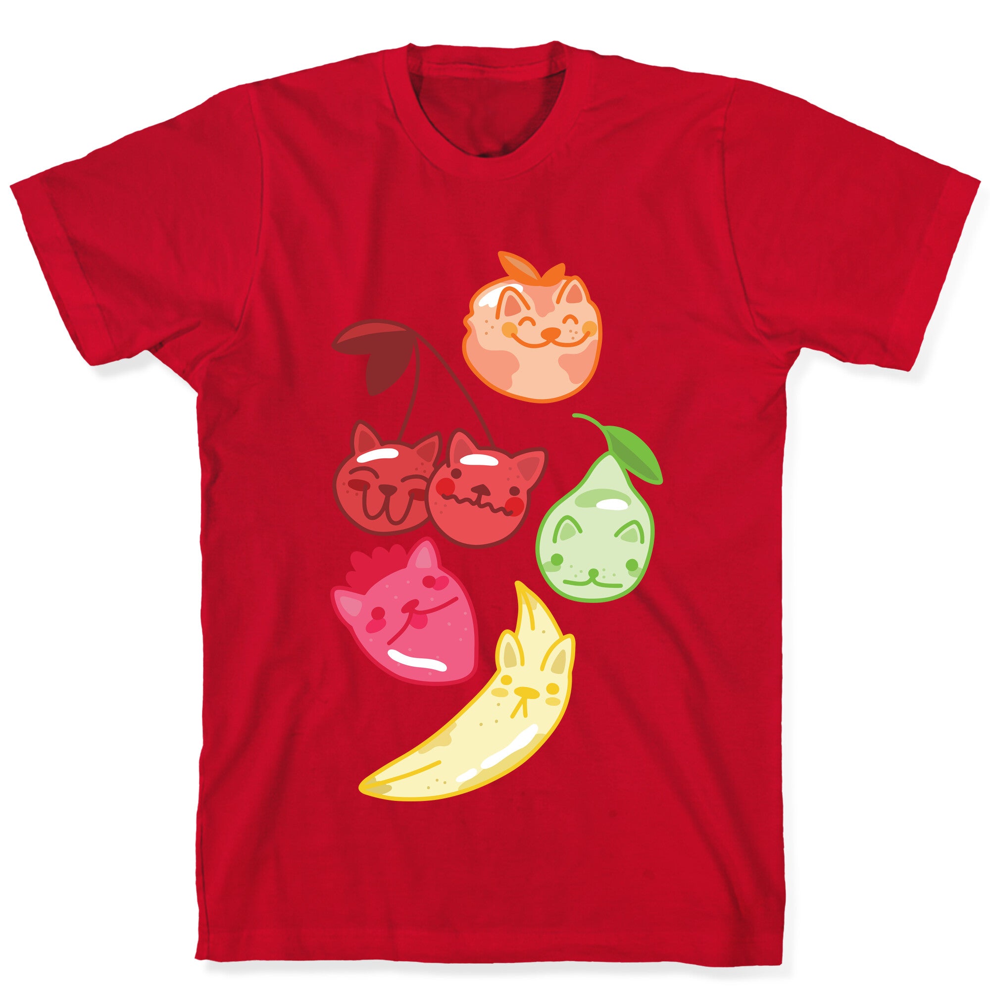 Kawaii Fruit Kitties T-Shirt