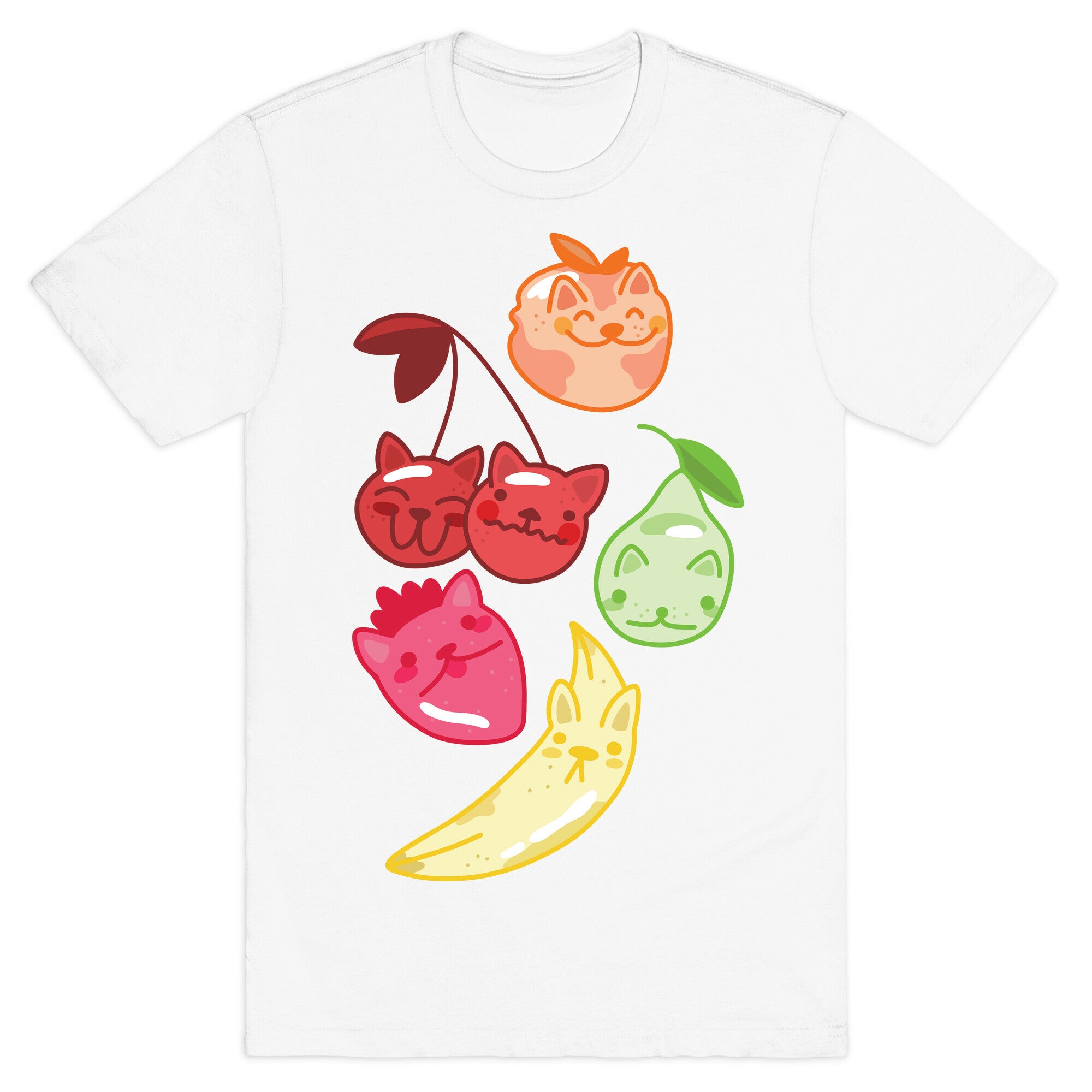 Kawaii Fruit Kitties T-Shirt