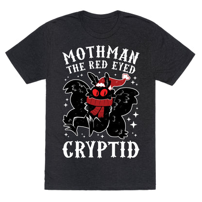 Mothman The Red Eyed Cryptid Unisex Triblend Tee