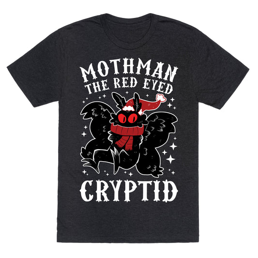 Mothman The Red Eyed Cryptid Unisex Triblend Tee