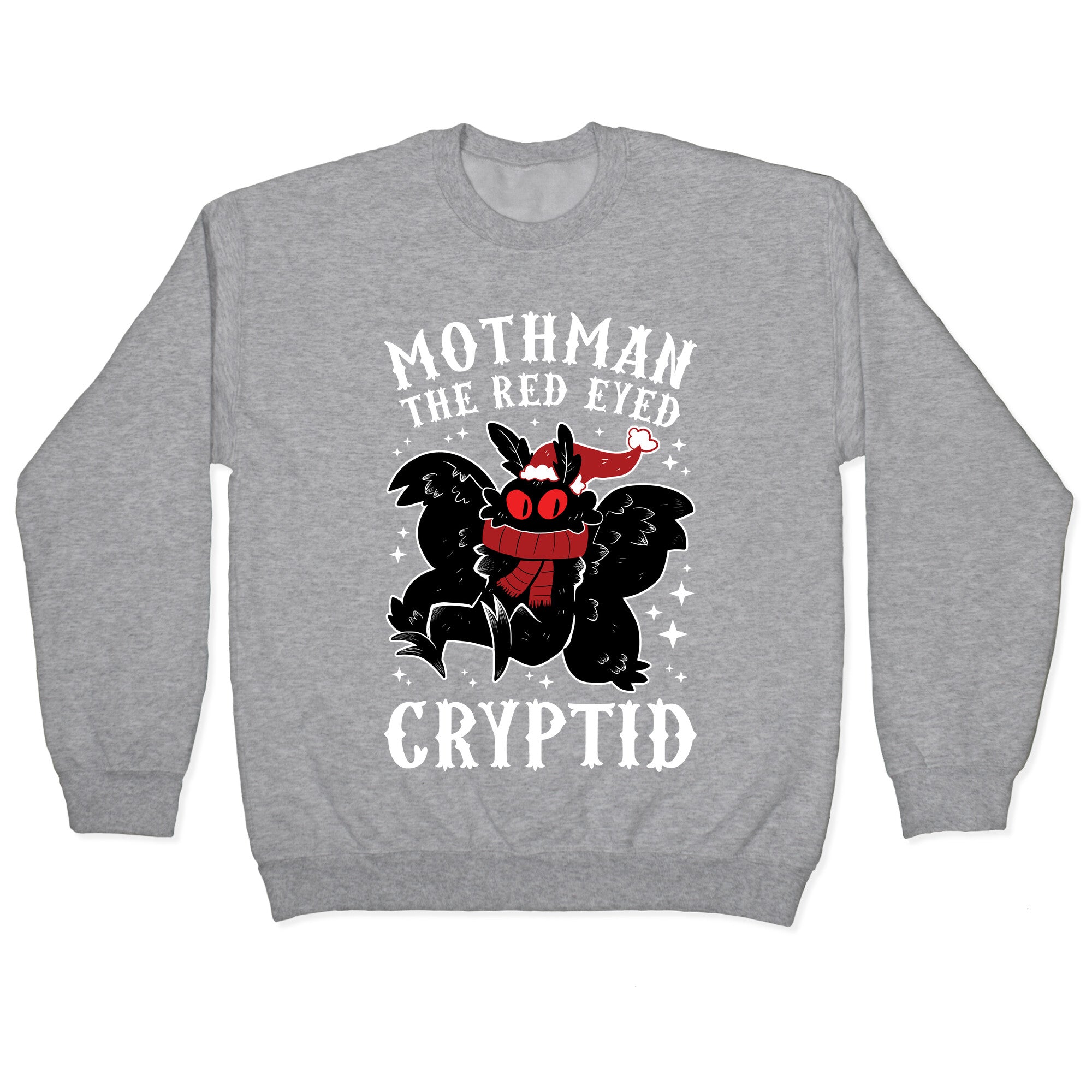 Mothman The Red Eyed Cryptid Crewneck Sweatshirt