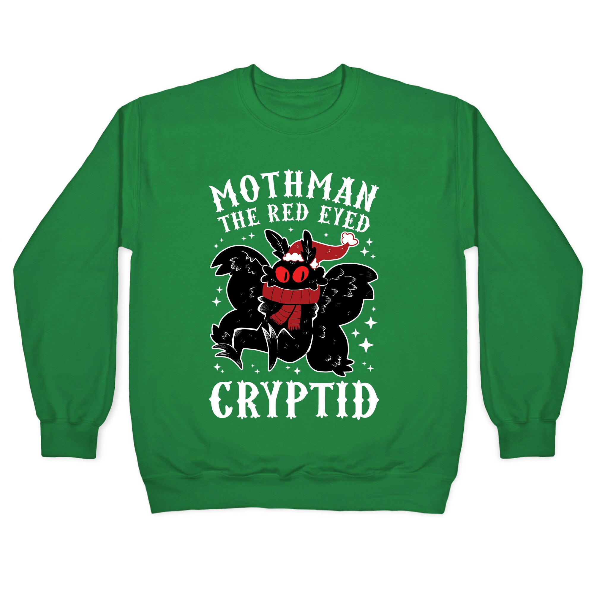 Mothman The Red Eyed Cryptid Crewneck Sweatshirt