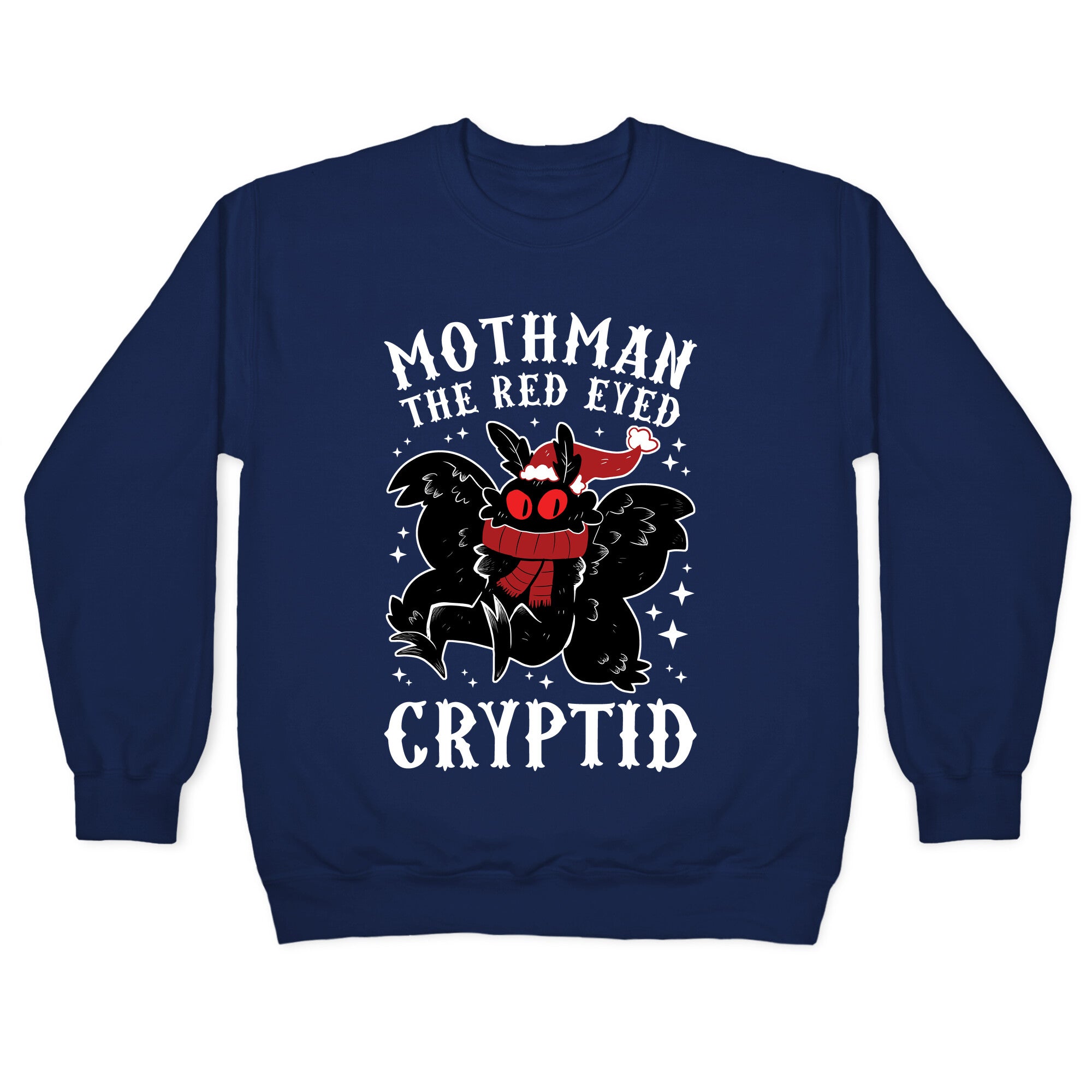 Mothman The Red Eyed Cryptid Crewneck Sweatshirt