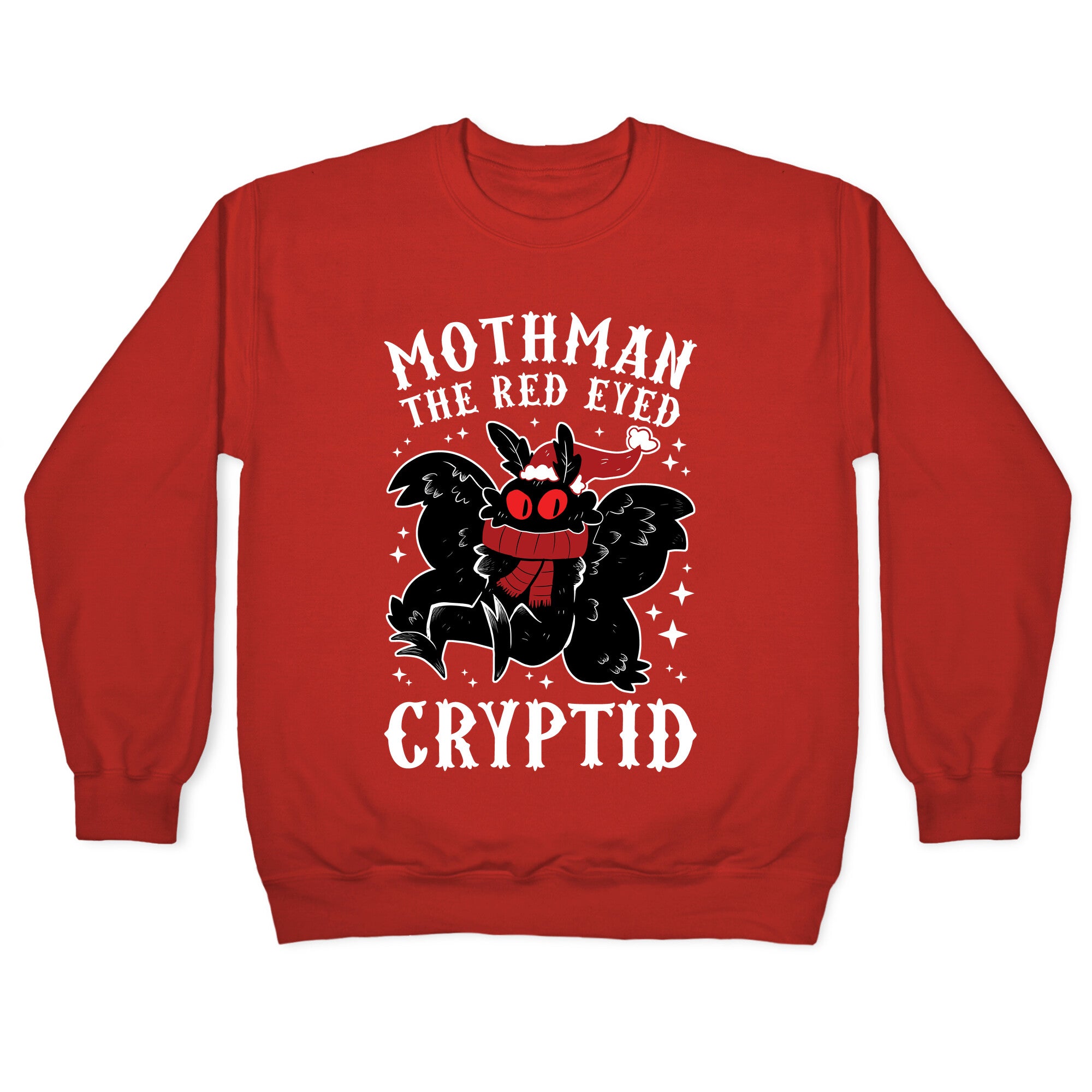 Mothman The Red Eyed Cryptid Crewneck Sweatshirt