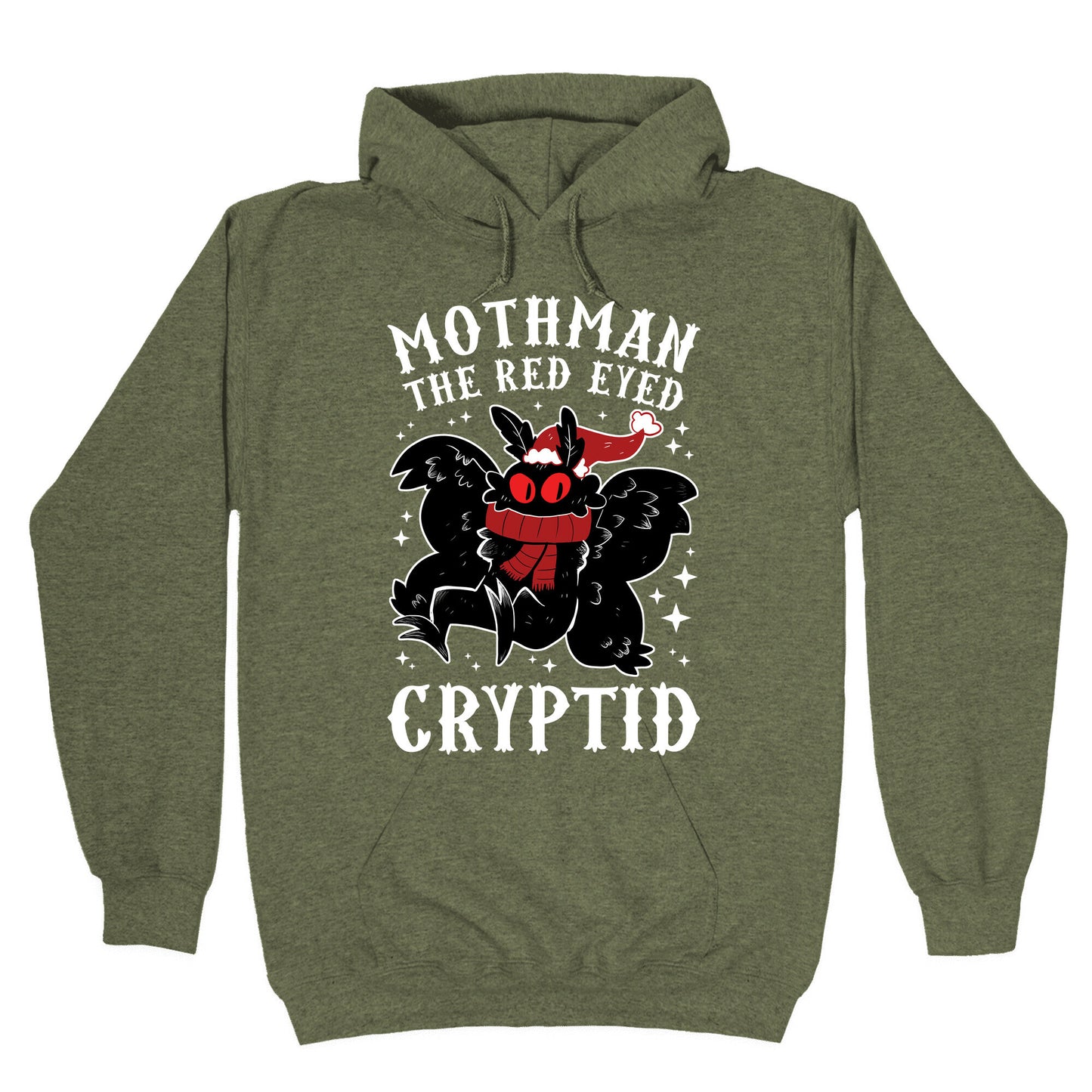 Mothman The Red Eyed Cryptid Hoodie