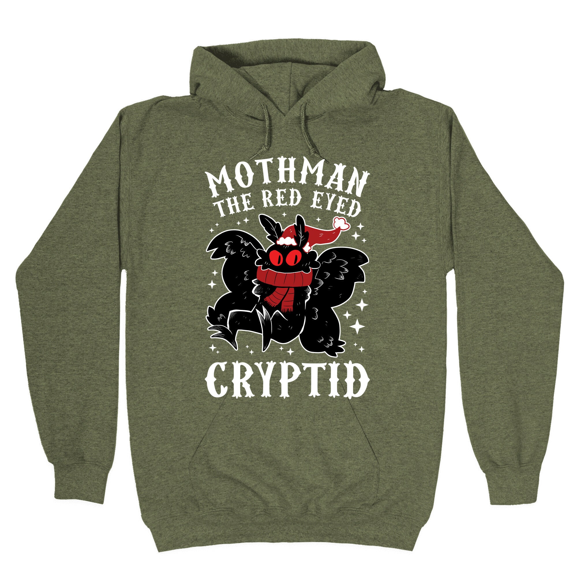 Mothman The Red Eyed Cryptid Hoodie