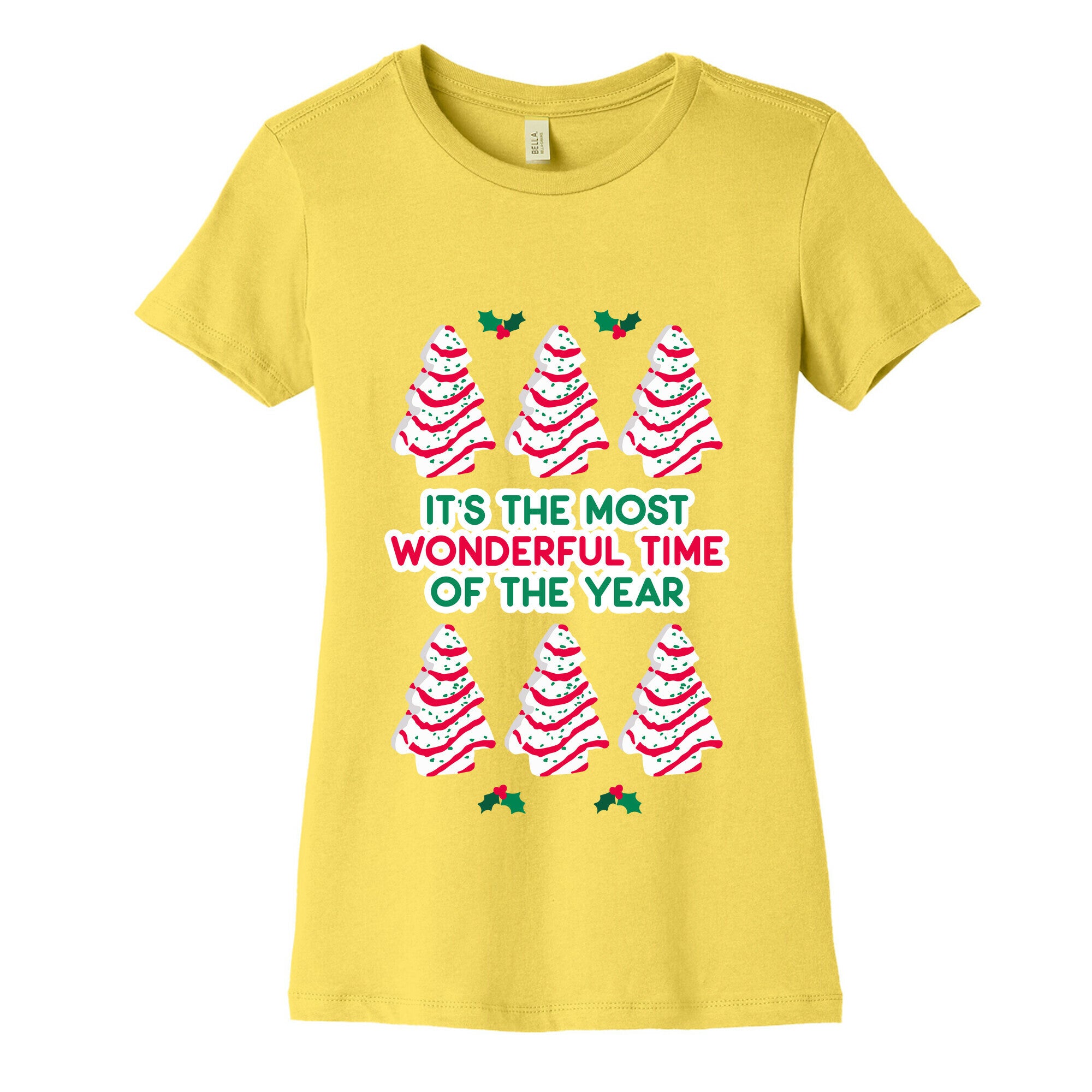 It's the Most Wonderful Time of the Year (Holiday Tree Cake Time) Women's Cotton Tee
