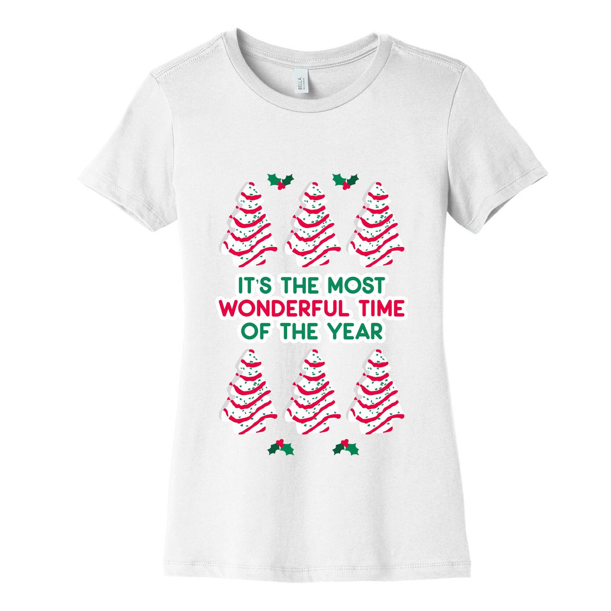 It's the Most Wonderful Time of the Year (Holiday Tree Cake Time) Women's Cotton Tee