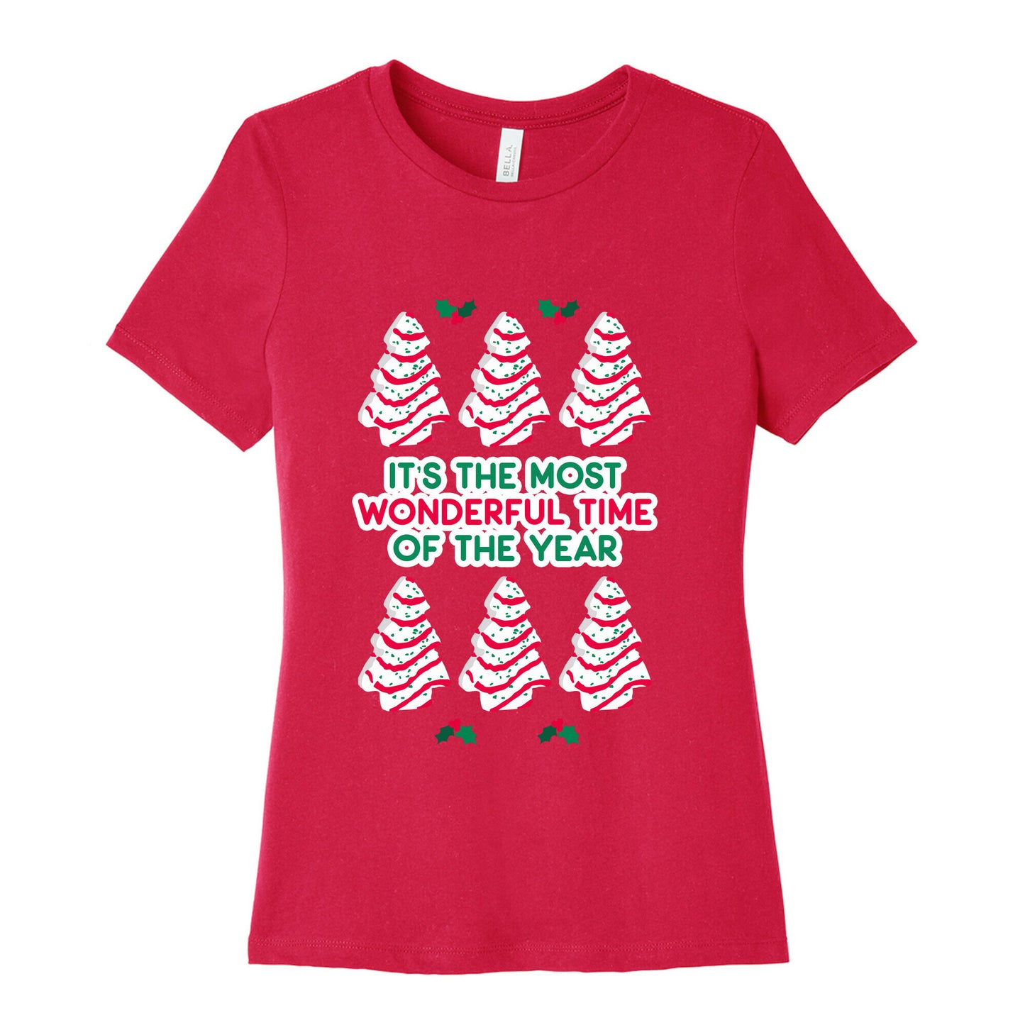 It's the Most Wonderful Time of the Year (Holiday Tree Cake Time) Women's Cotton Tee