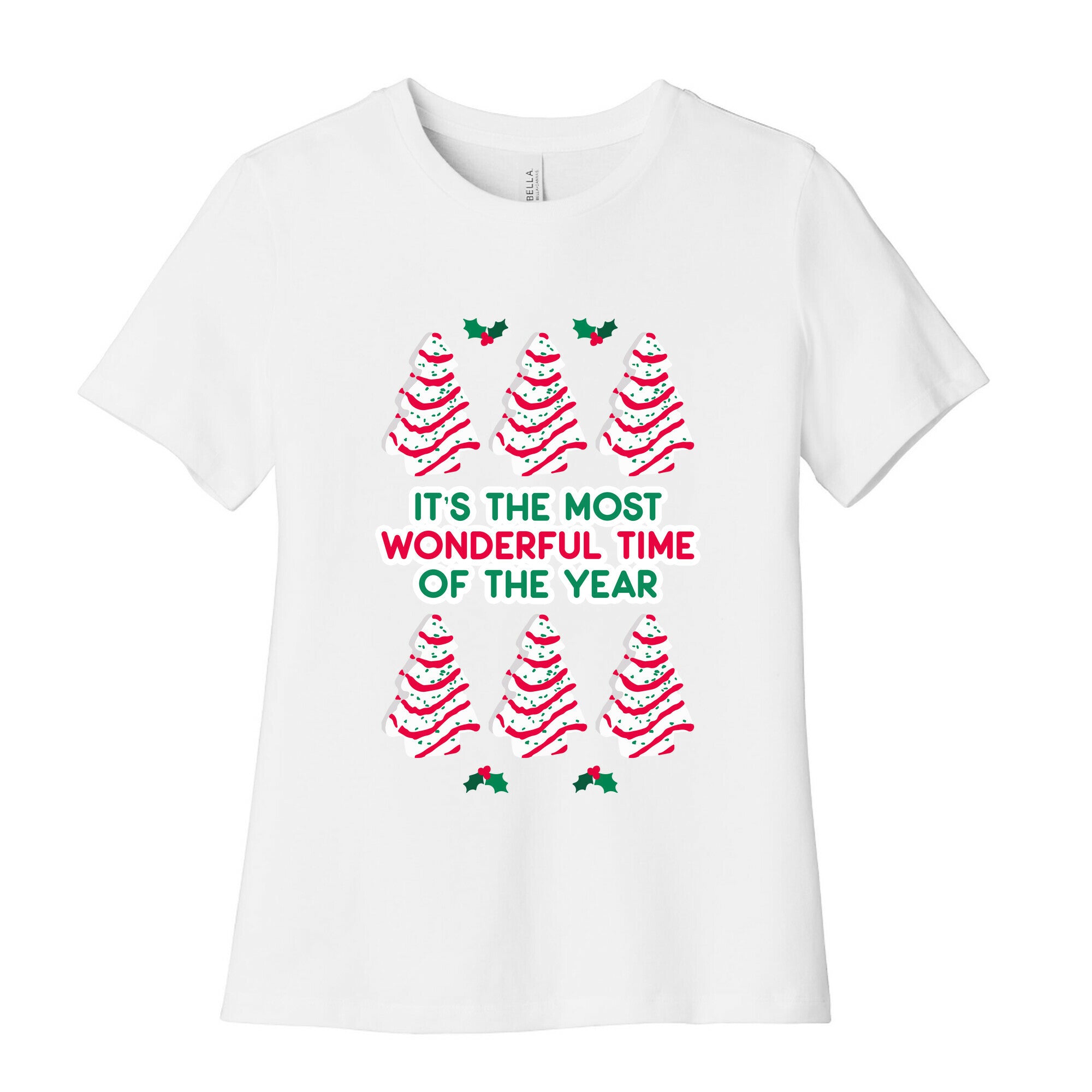 It's the Most Wonderful Time of the Year (Holiday Tree Cake Time) Women's Cotton Tee