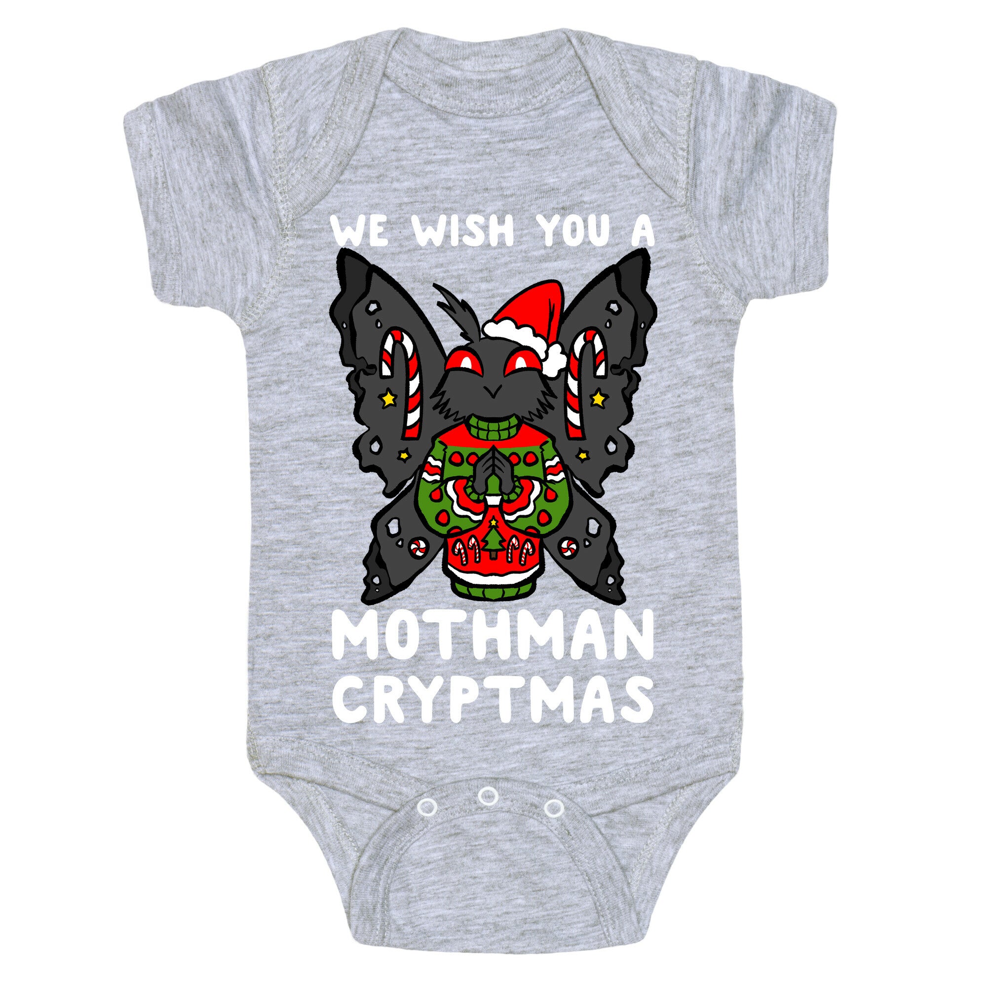 We Wish You A Mothman Cryptmas Baby One Piece