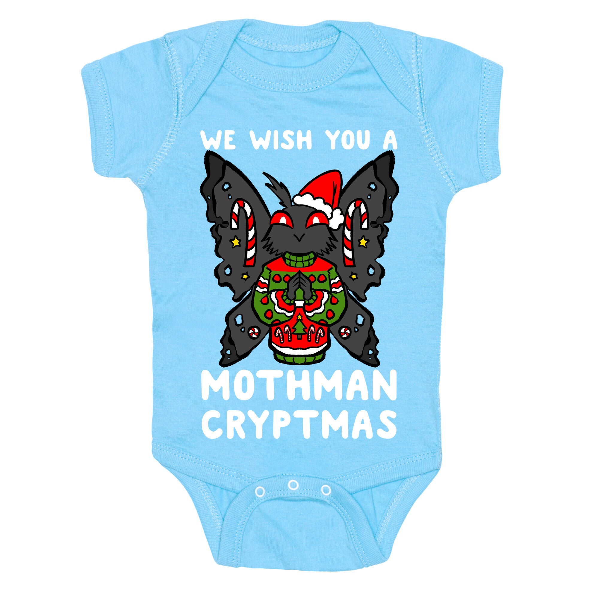 We Wish You A Mothman Cryptmas Baby One Piece