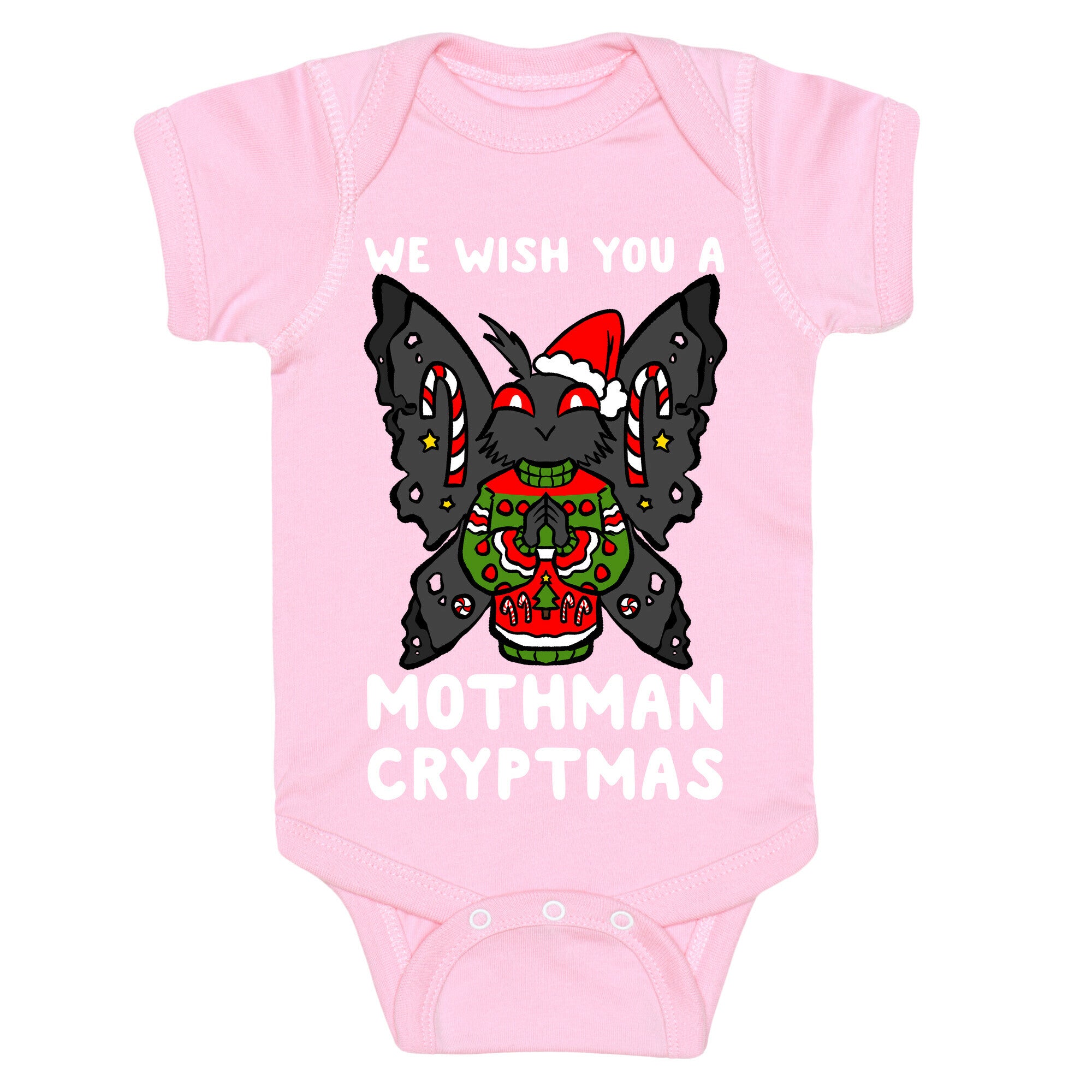 We Wish You A Mothman Cryptmas Baby One Piece