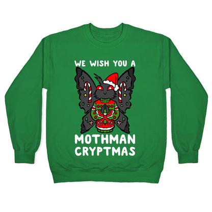 We Wish You A Mothman Cryptmas Crewneck Sweatshirt