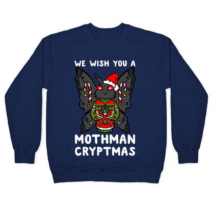 We Wish You A Mothman Cryptmas Crewneck Sweatshirt