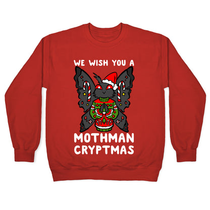 We Wish You A Mothman Cryptmas Crewneck Sweatshirt