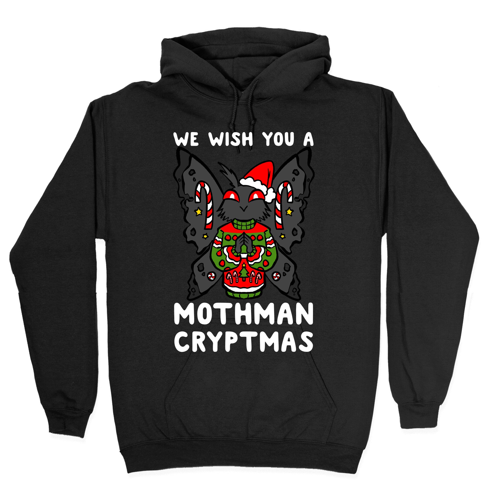 We Wish You A Mothman Cryptmas Hoodie