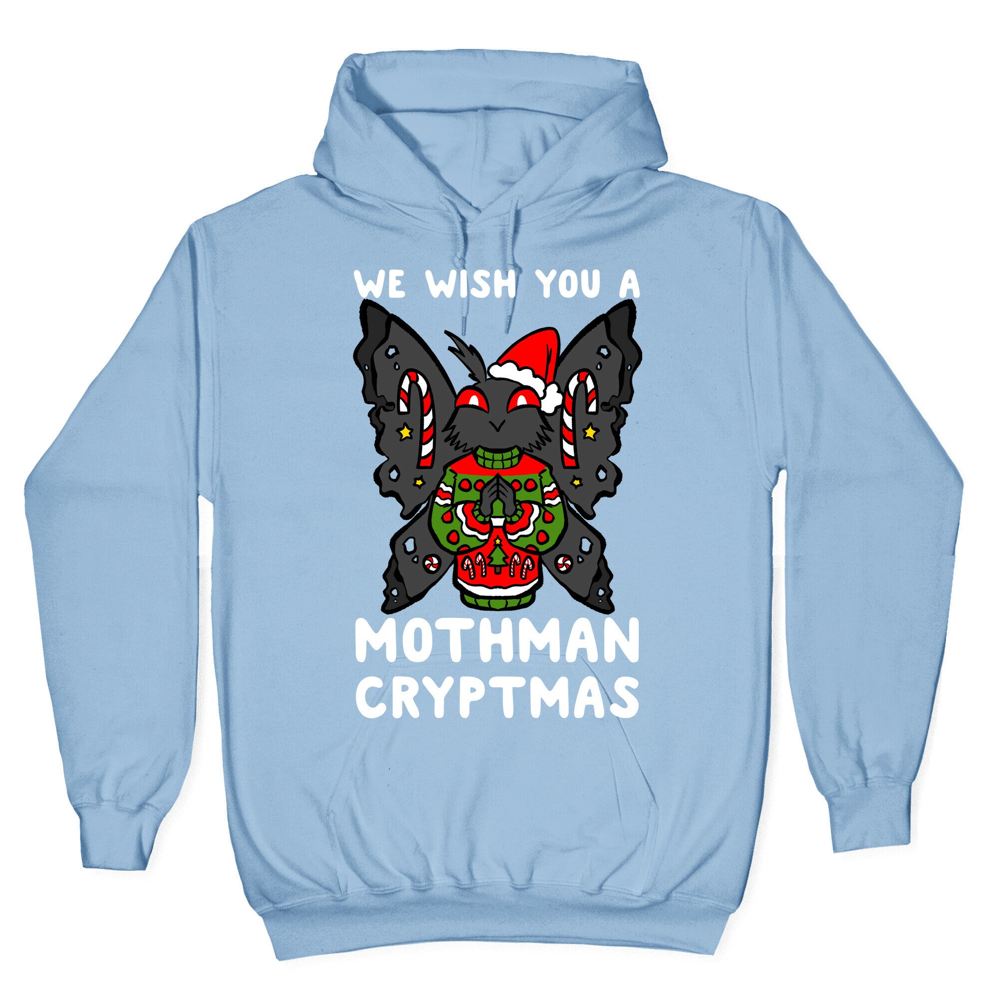 We Wish You A Mothman Cryptmas Hoodie