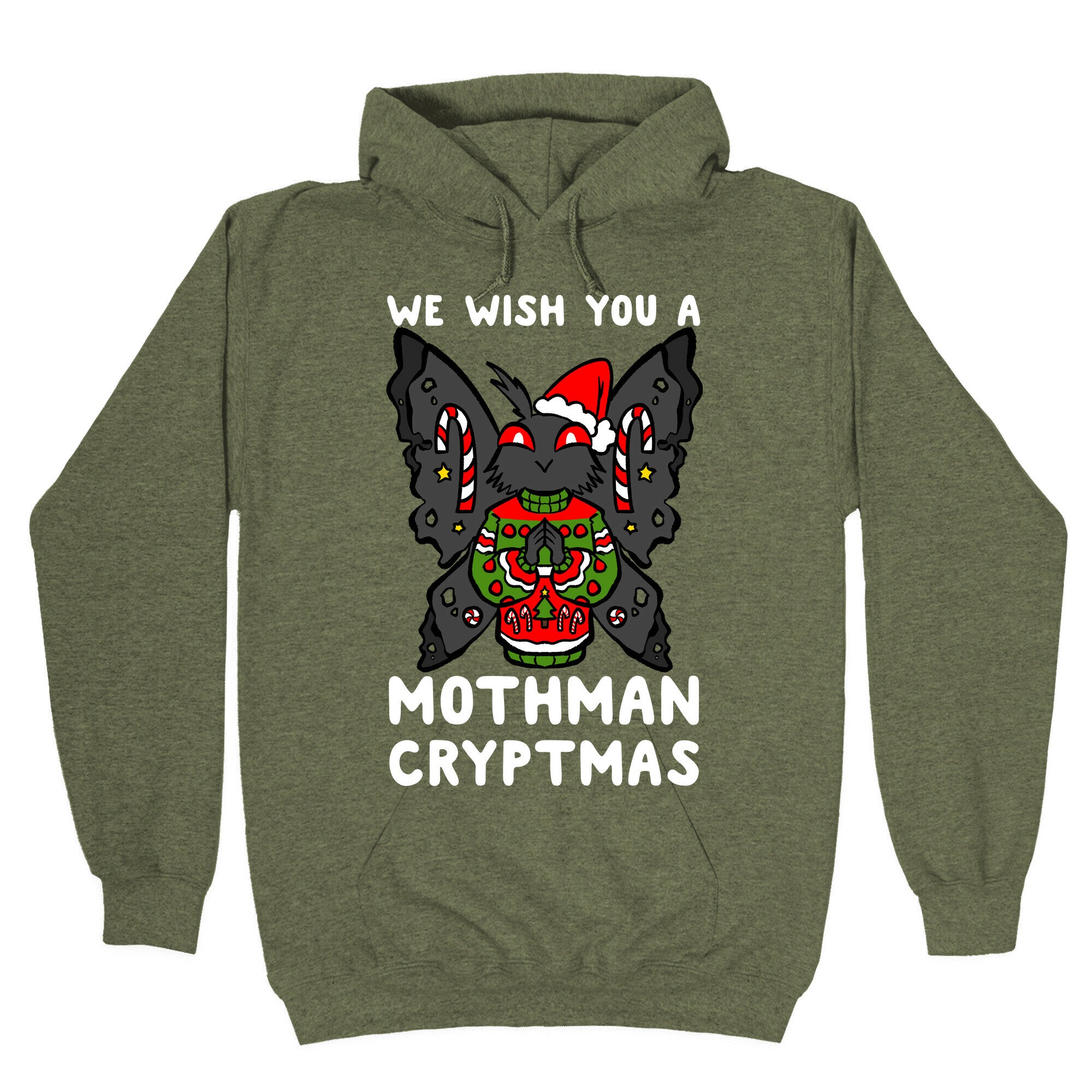 We Wish You A Mothman Cryptmas Hoodie