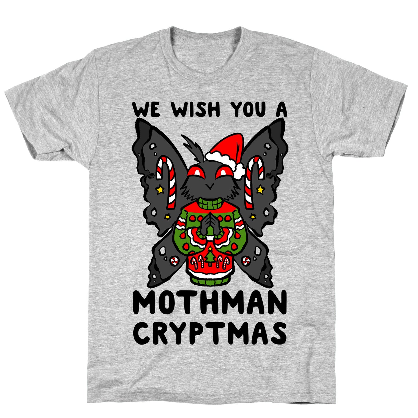 We Wish You A Mothman Cryptmas T-Shirt