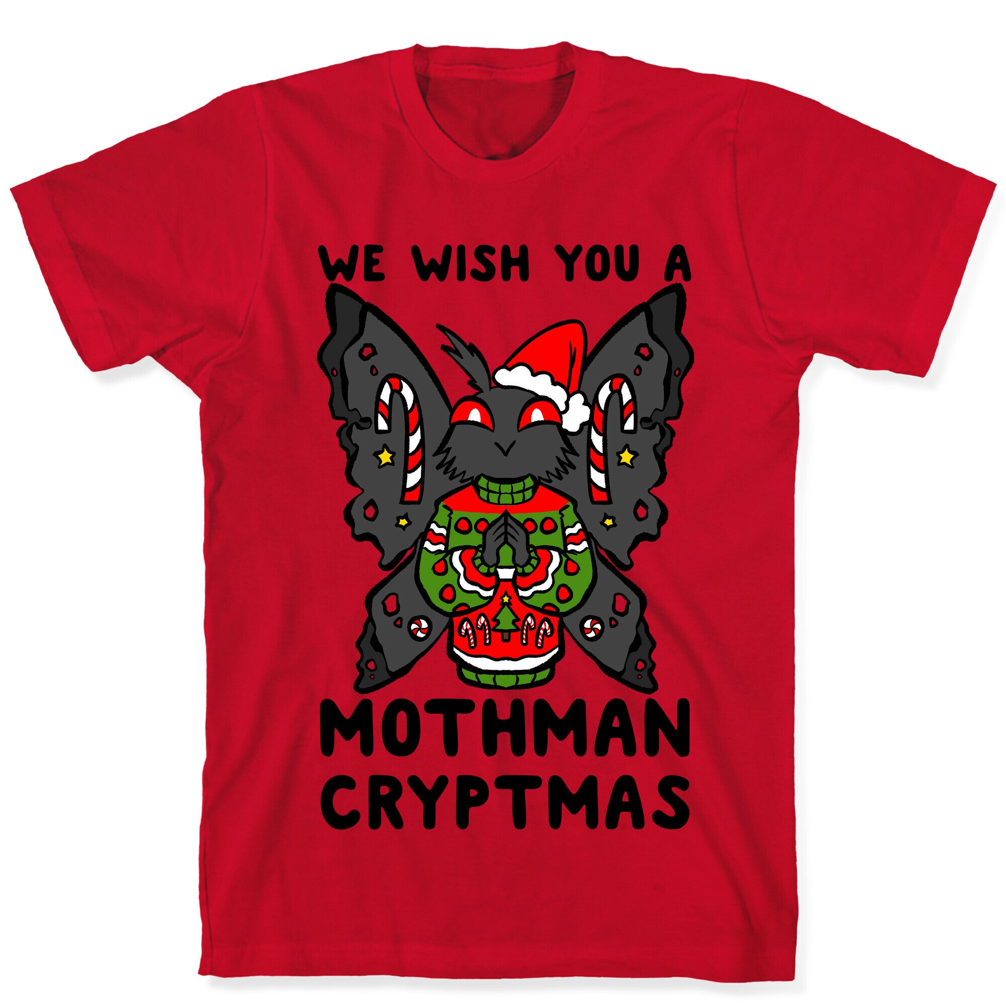 We Wish You A Mothman Cryptmas T-Shirt