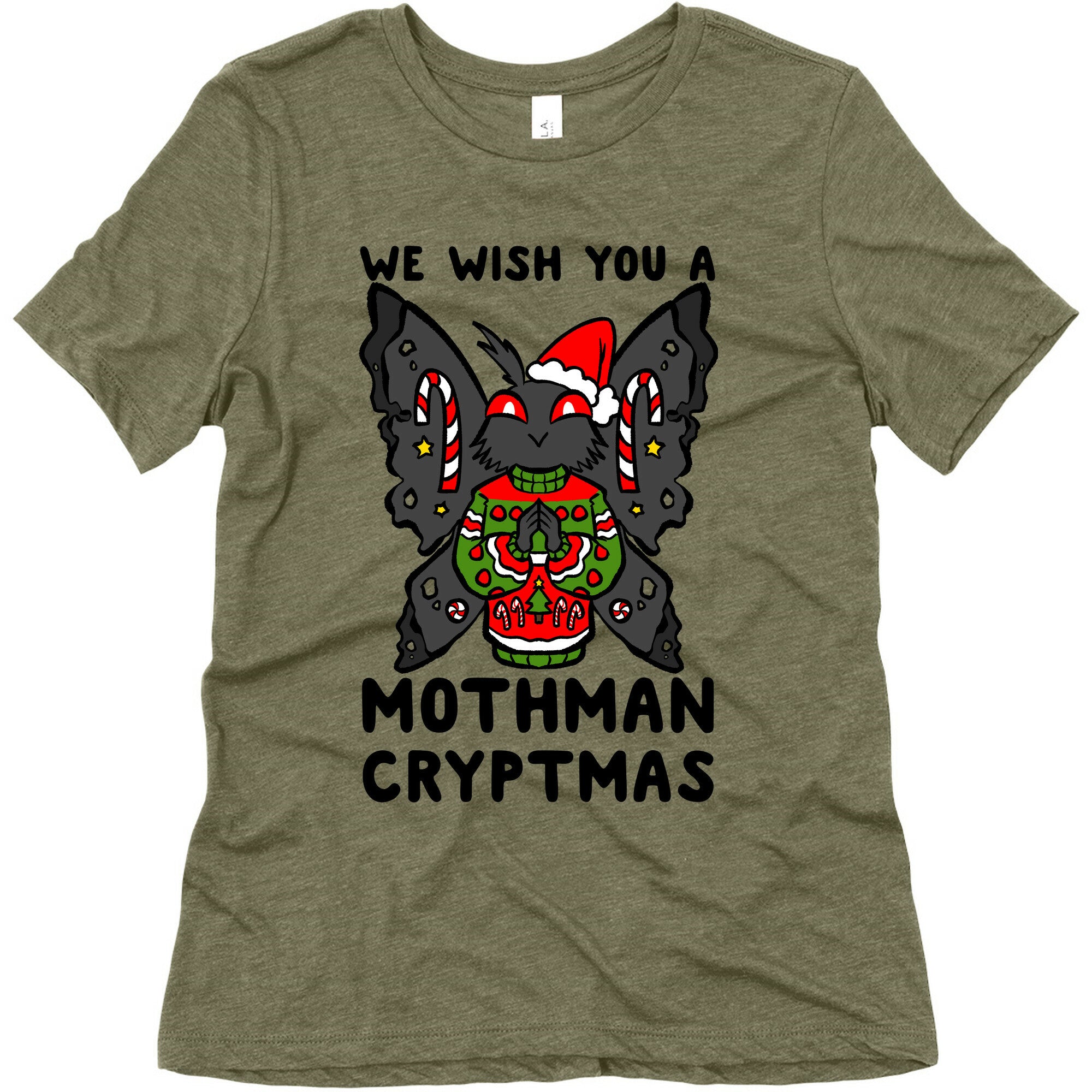 We Wish You A Mothman Cryptmas Women's Triblend Tee