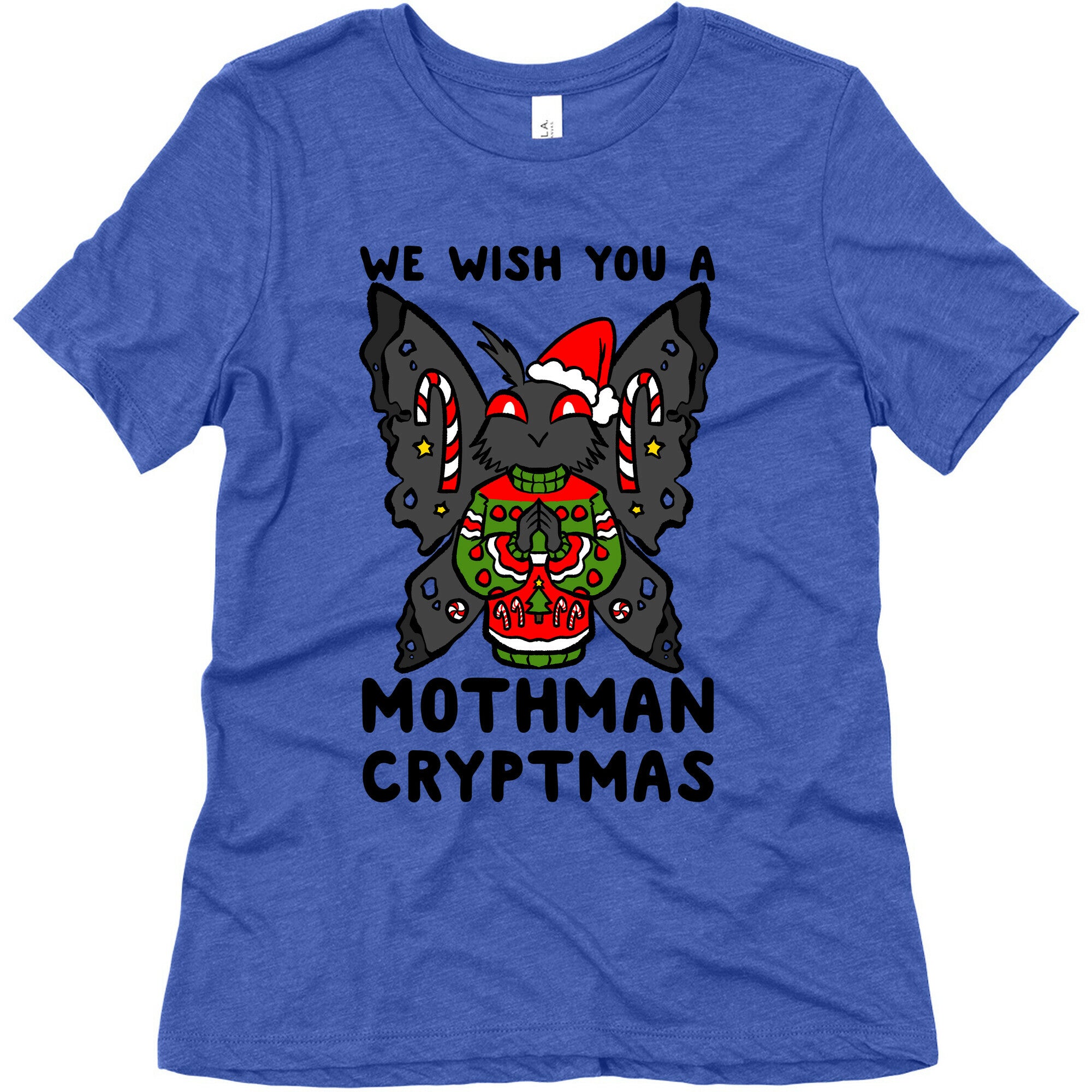 We Wish You A Mothman Cryptmas Women's Triblend Tee