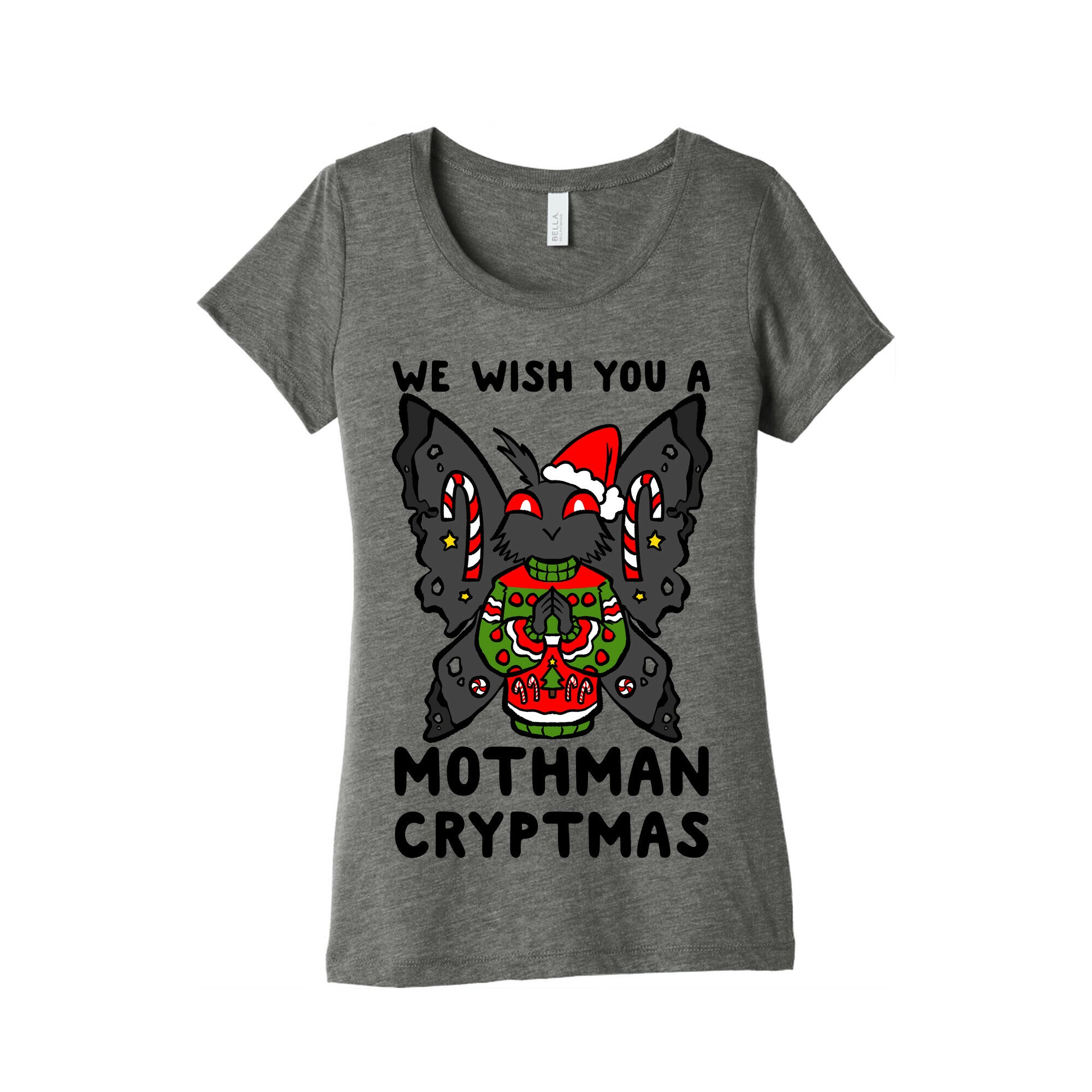 We Wish You A Mothman Cryptmas Women's Triblend Tee
