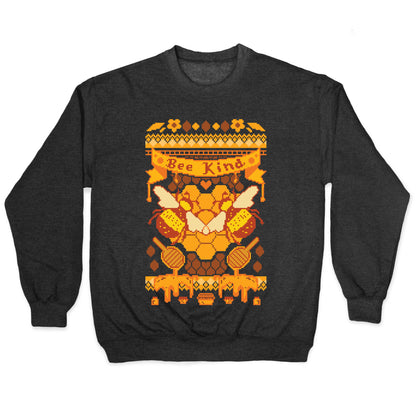 Bee Kind Sweater Pattern Crewneck Sweatshirt