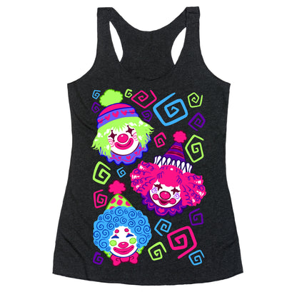 Kawaii Clowns Racerback Tank