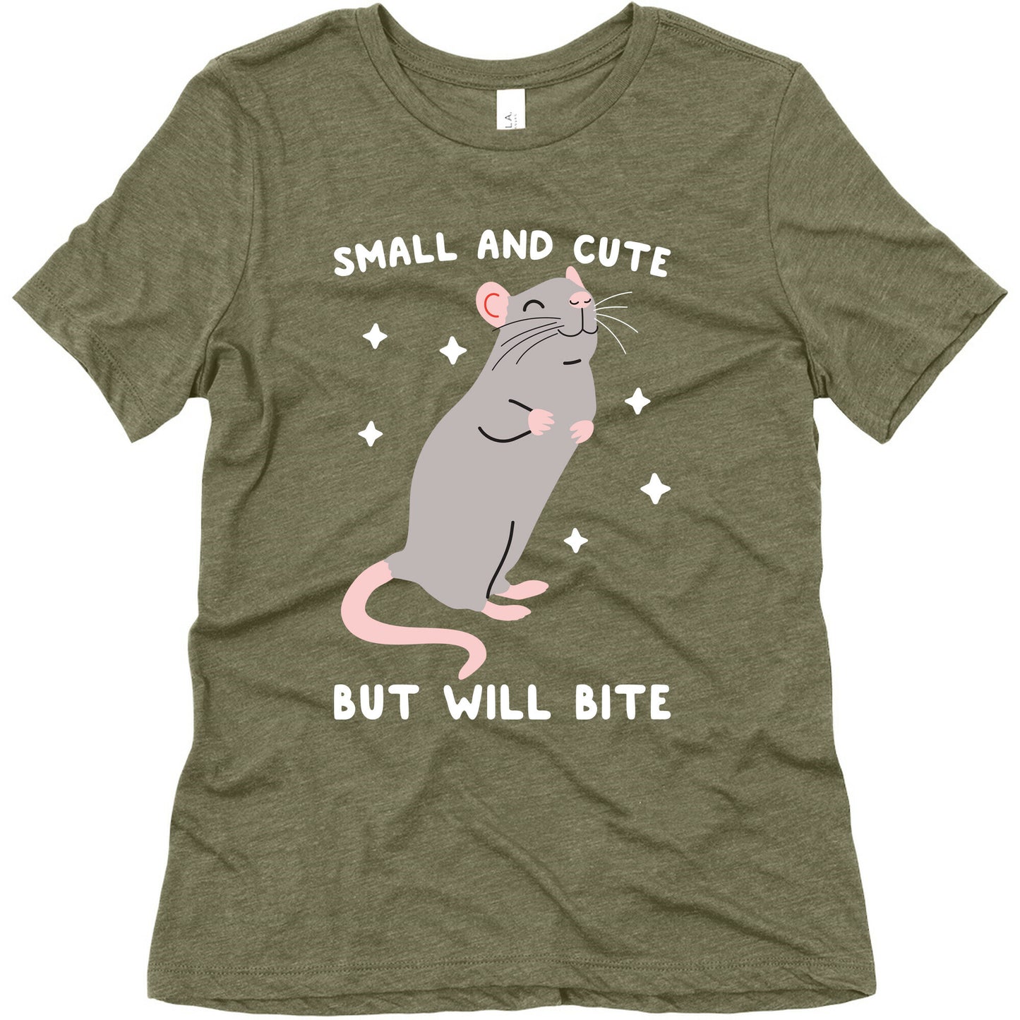 Small And Cute But Will Bite Rat Women's Triblend Tee