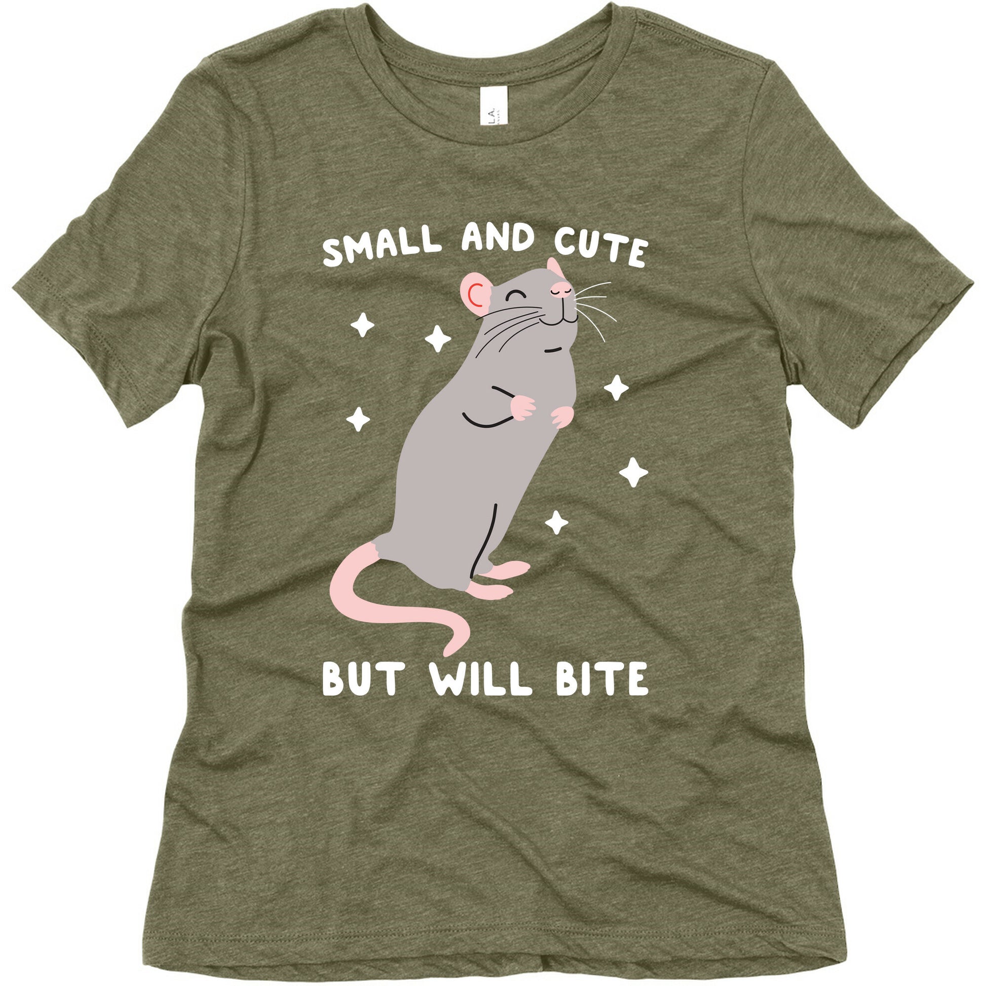 Small And Cute But Will Bite Rat Women's Triblend Tee