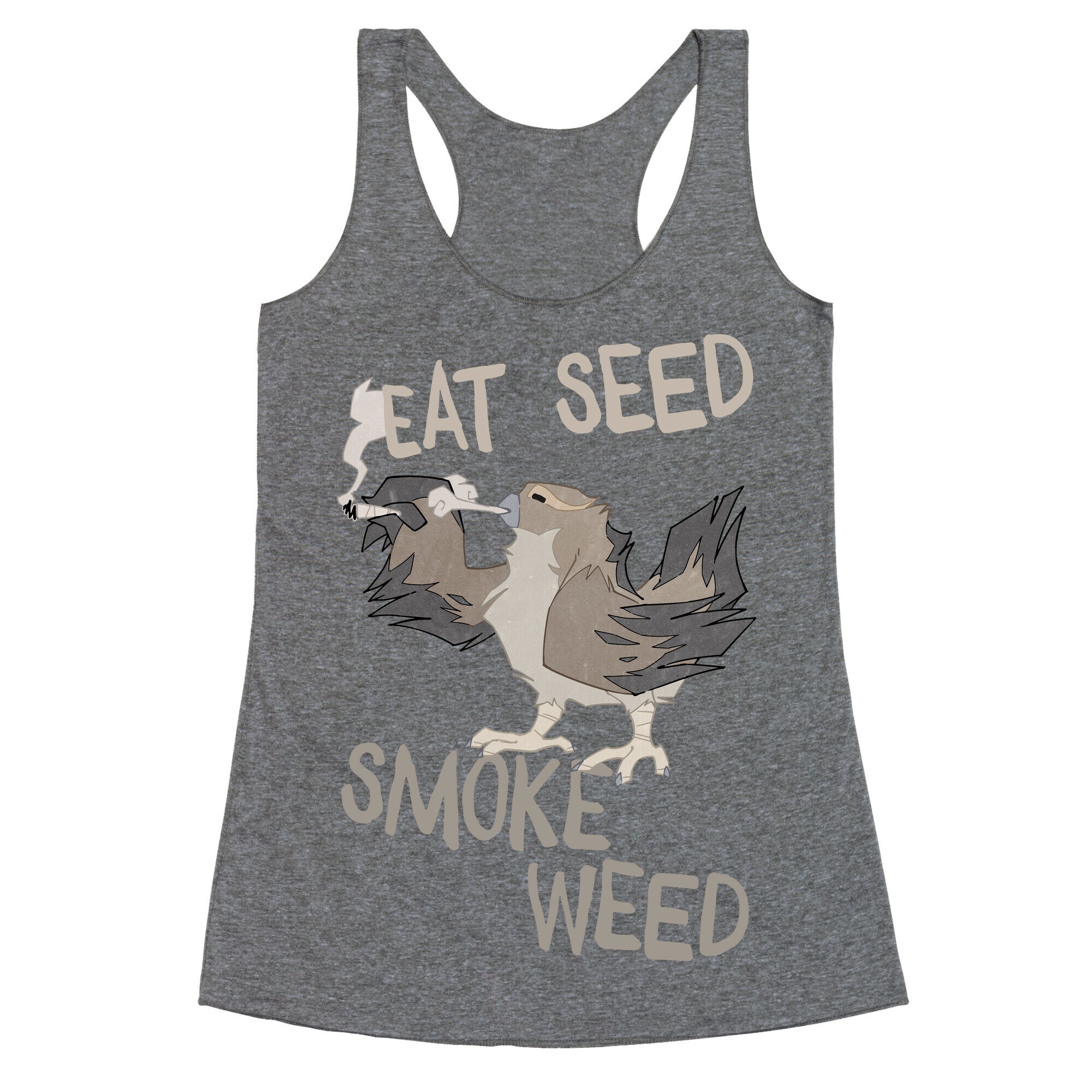 Eat Seed Smoke Weed Racerback Tank
