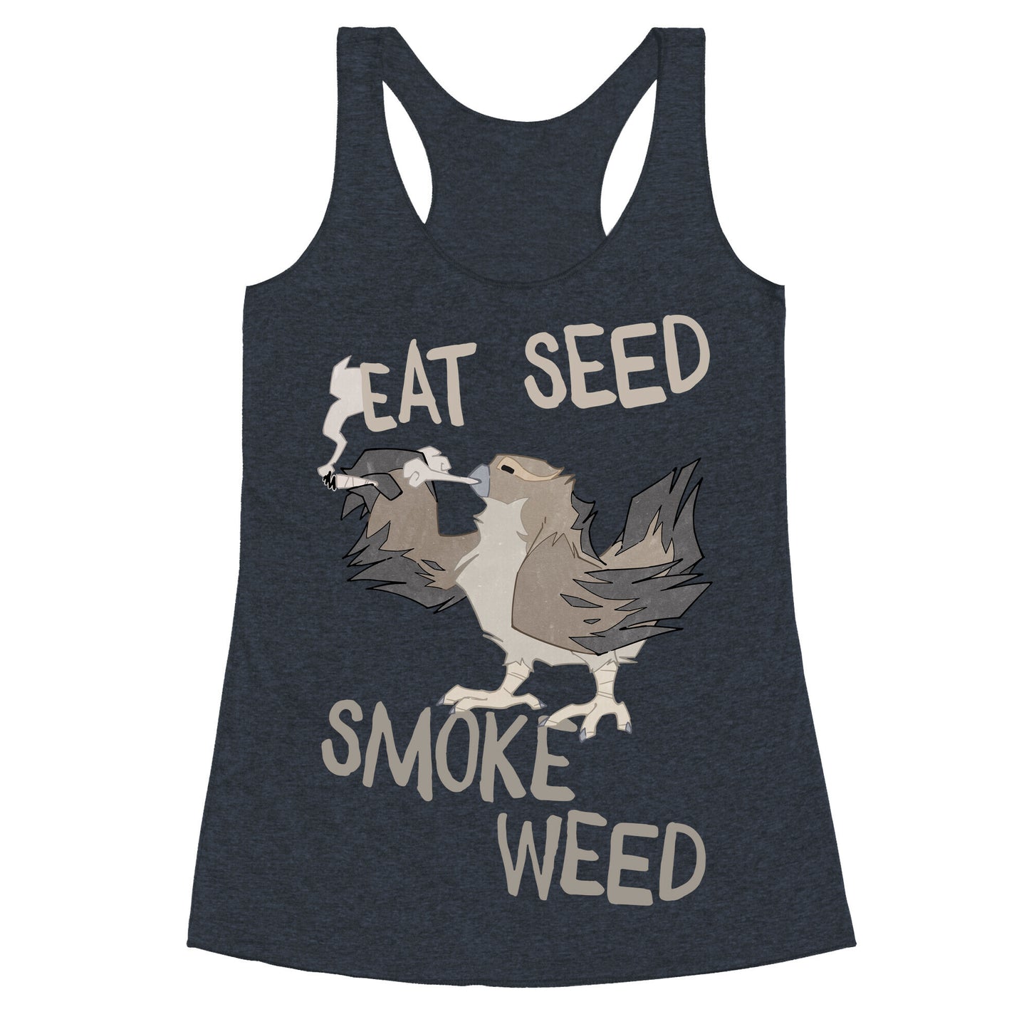 Eat Seed Smoke Weed Racerback Tank