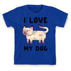 I Love My Dog (Cat) T-Shirt