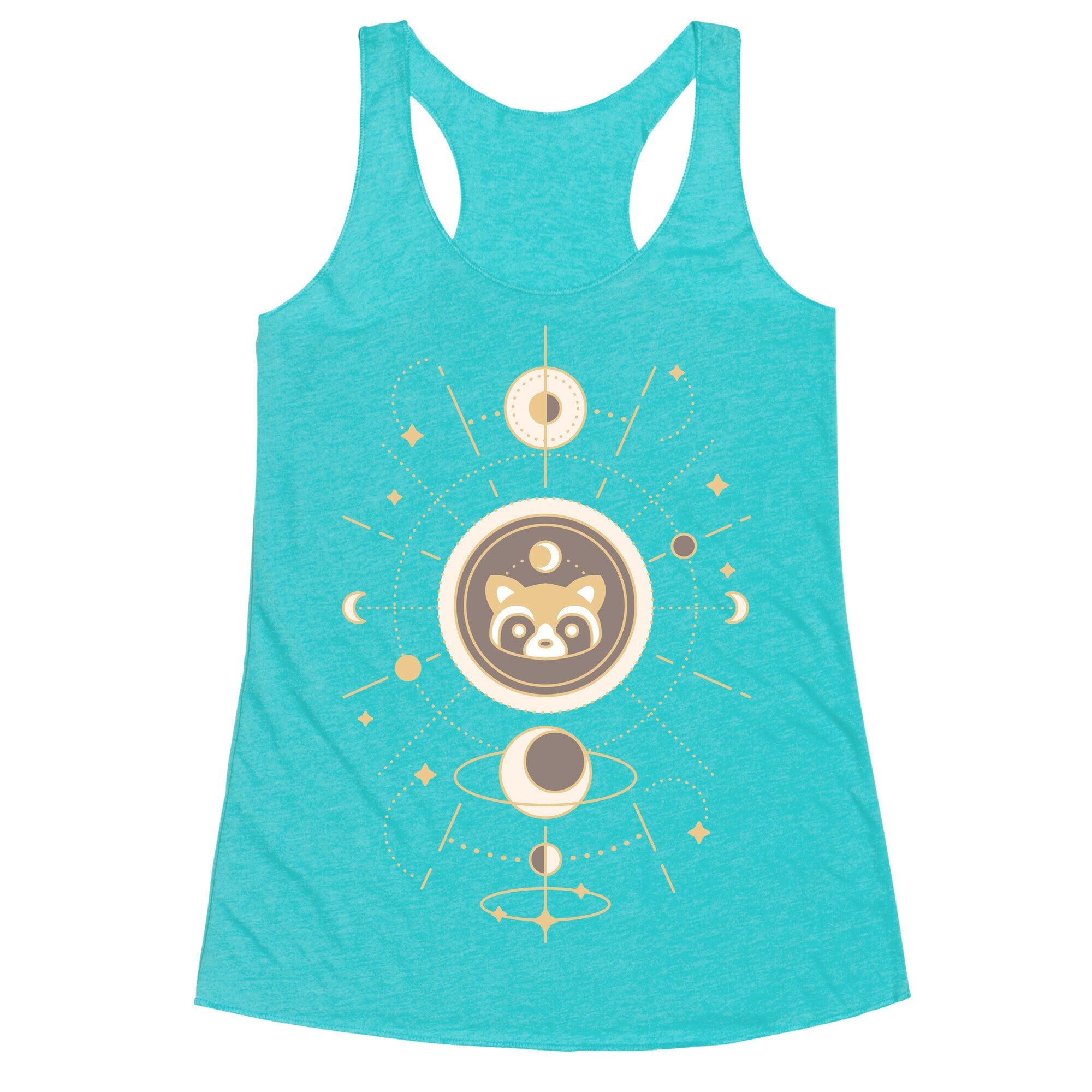 Raccoon Moon Racerback Tank