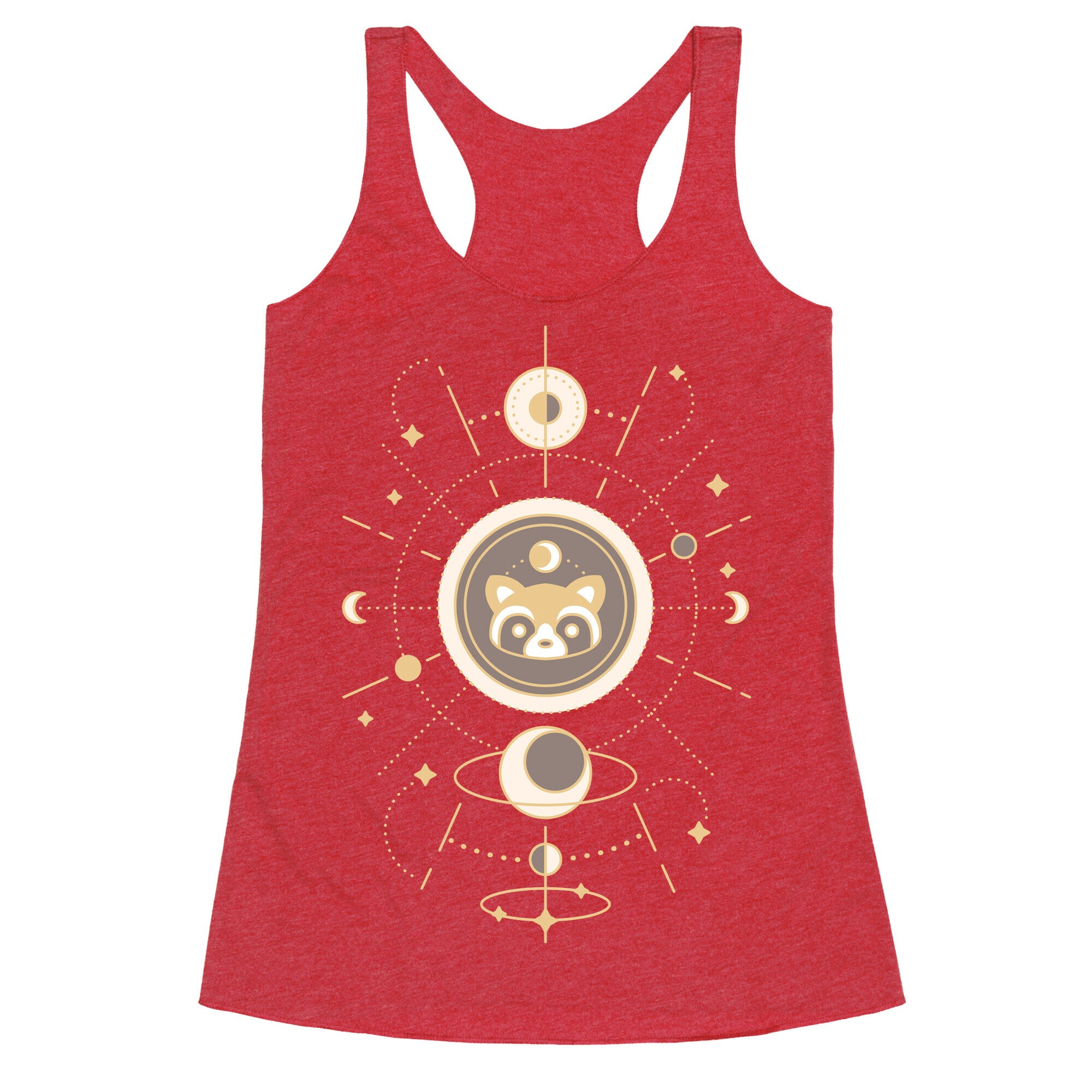 Raccoon Moon Racerback Tank