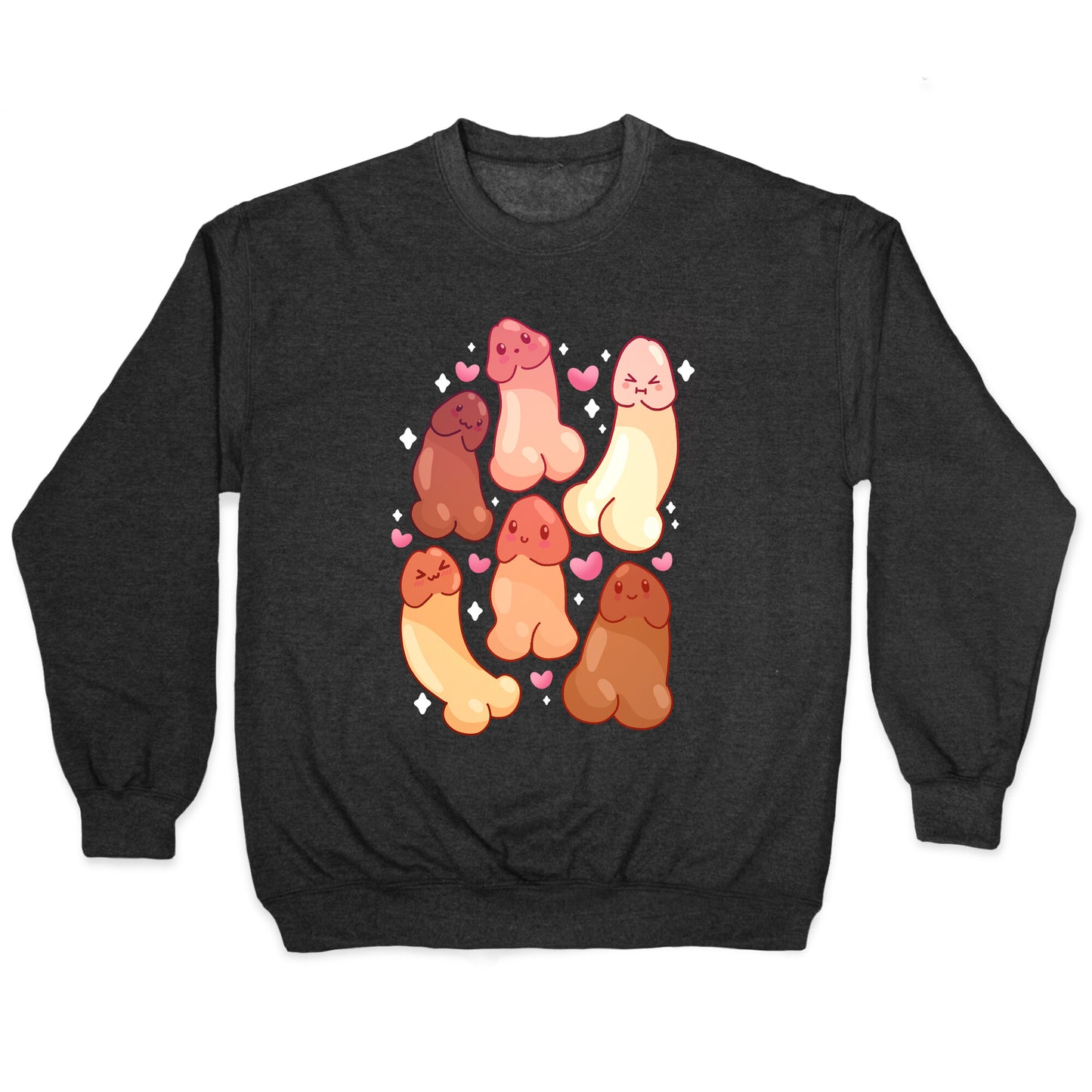 Kawaii Penises Pattern Crewneck Sweatshirt