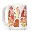 Kawaii Penises Pattern Coffee Mug