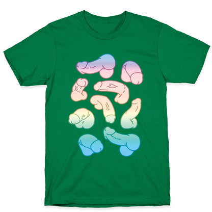 Pastel Penis Pattern T-Shirt