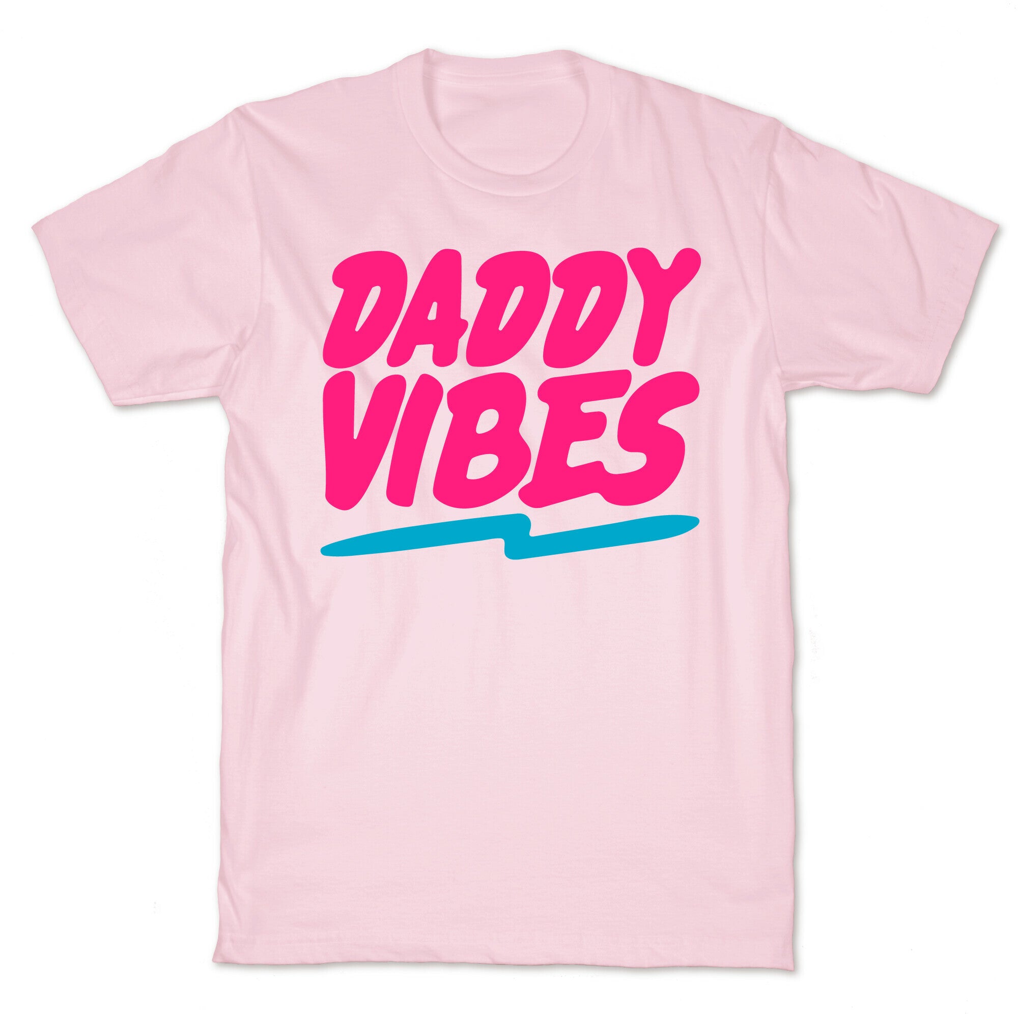 Daddy Vibes White Print T-Shirt