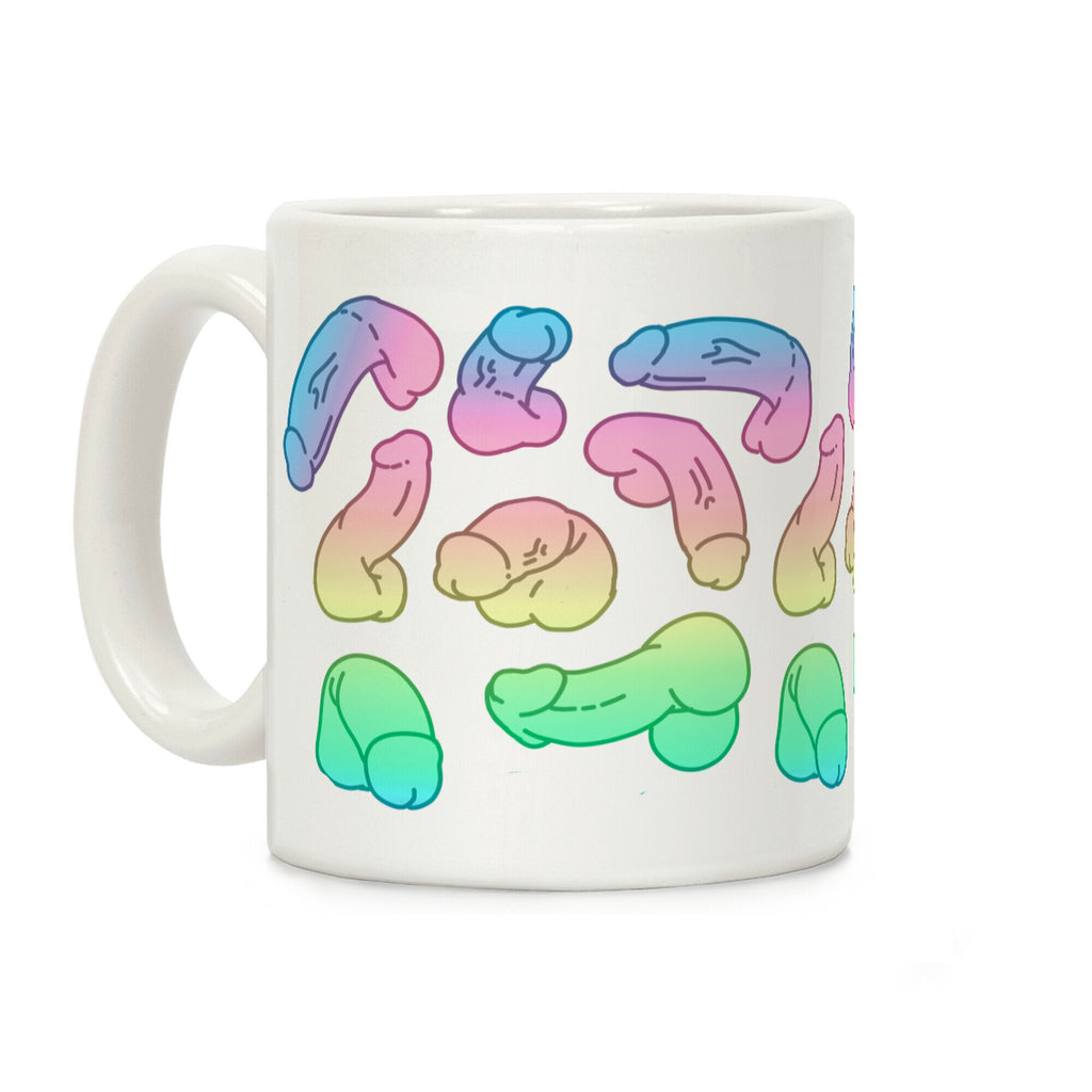Pastel Penis Pattern Coffee Mug